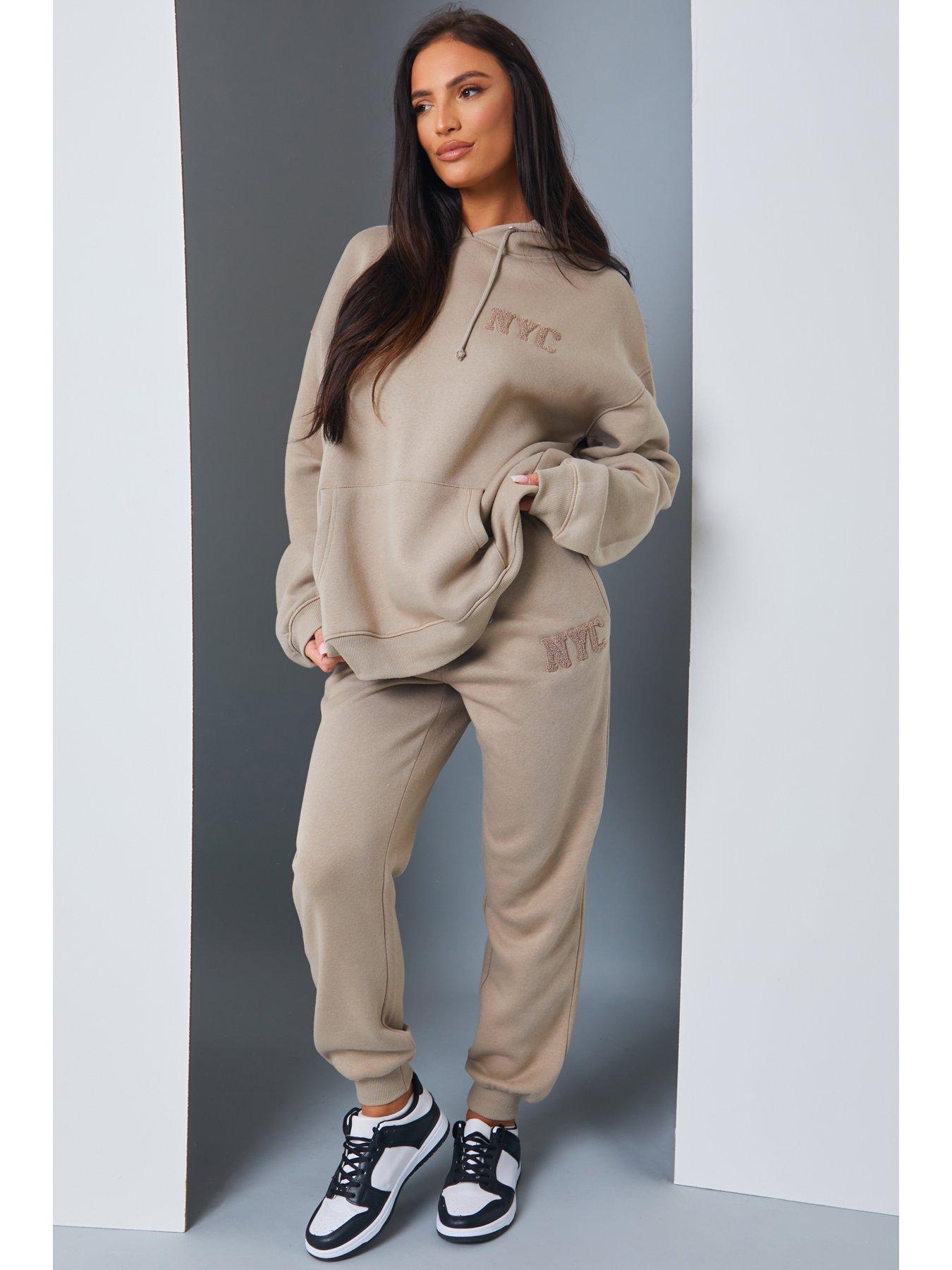 New York Applique Jogger Mocha