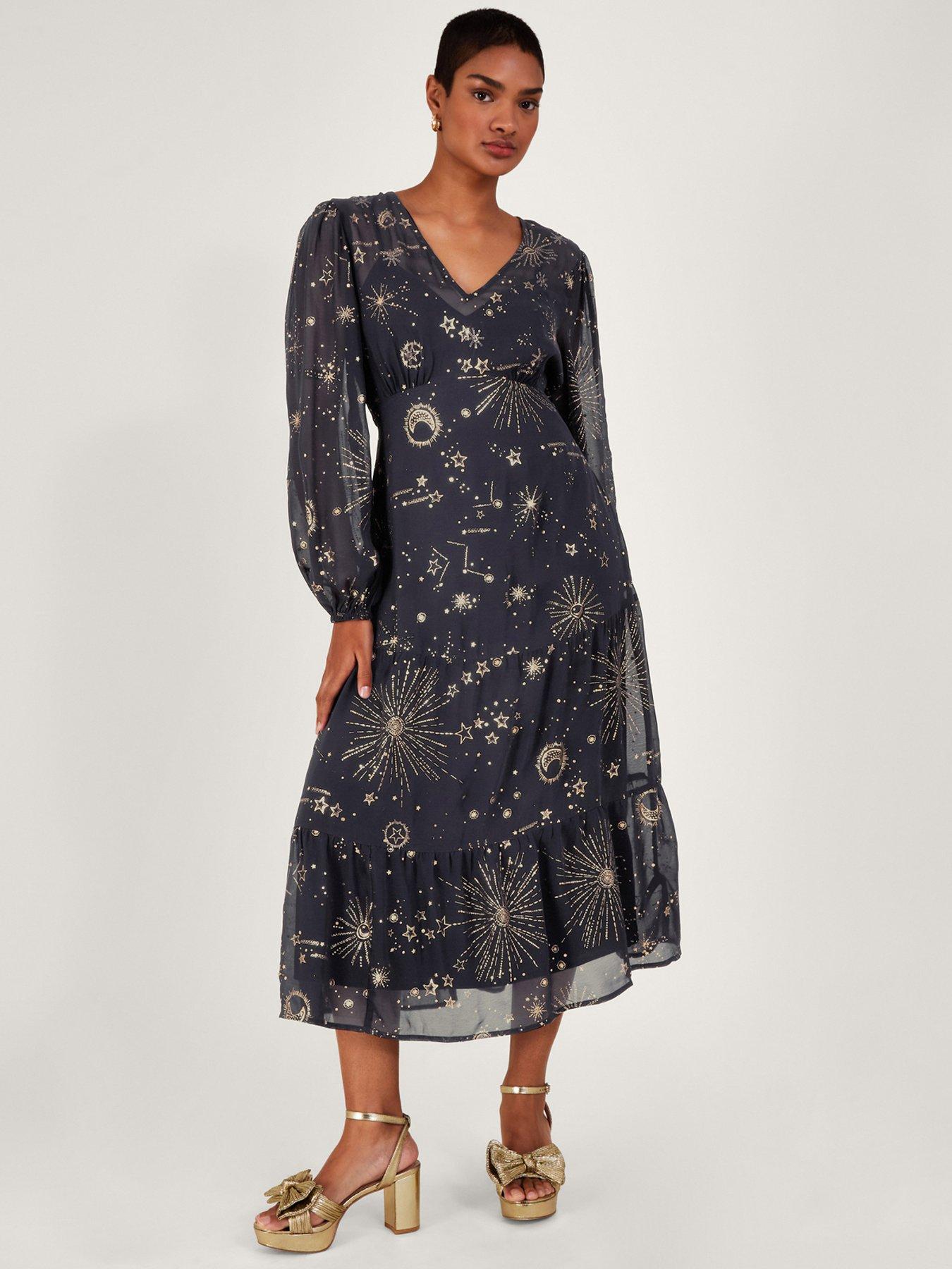 Monsoon opal hotsell print tea dress