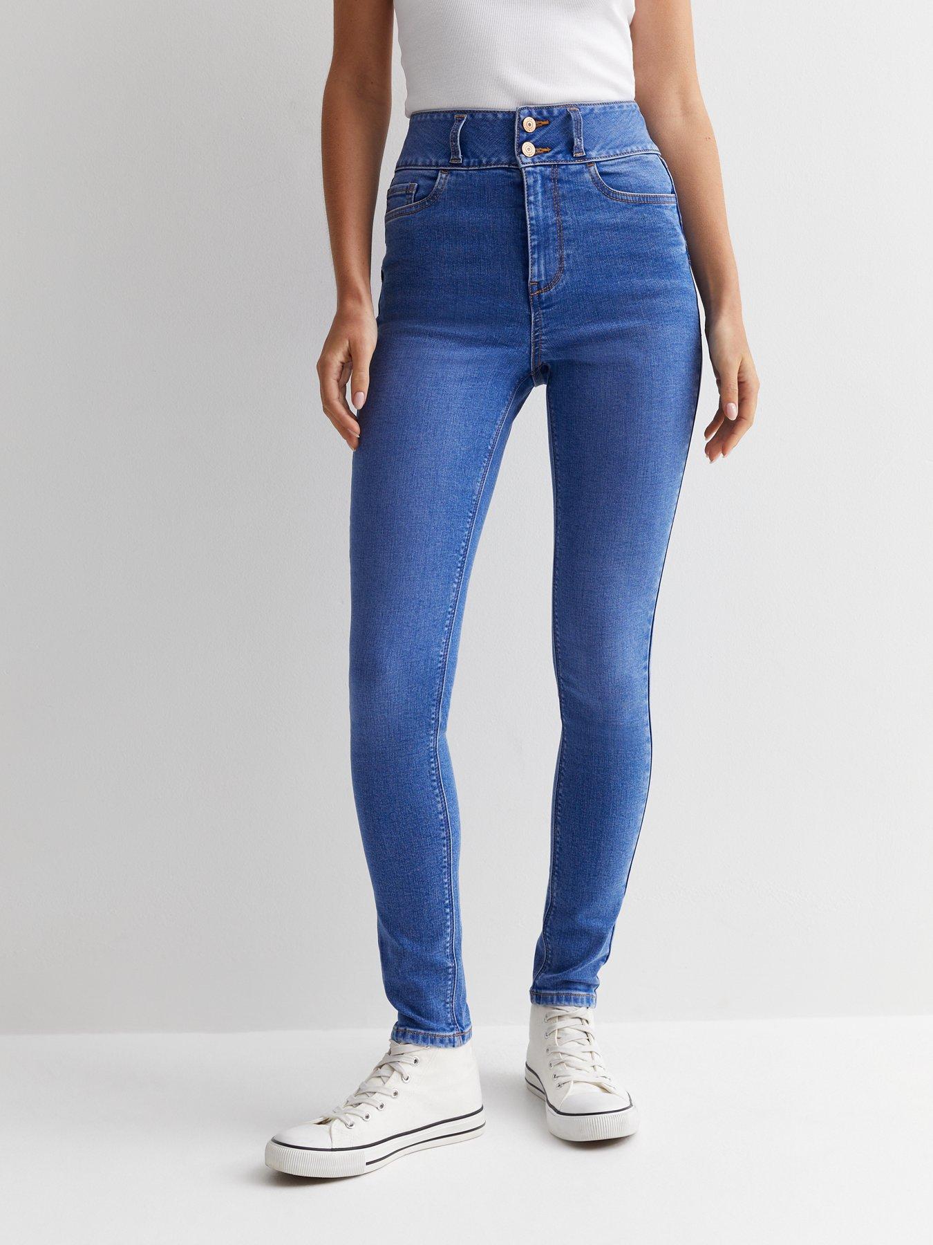 New Look Bright Blue High Waist Yazmin Skinny Jeans