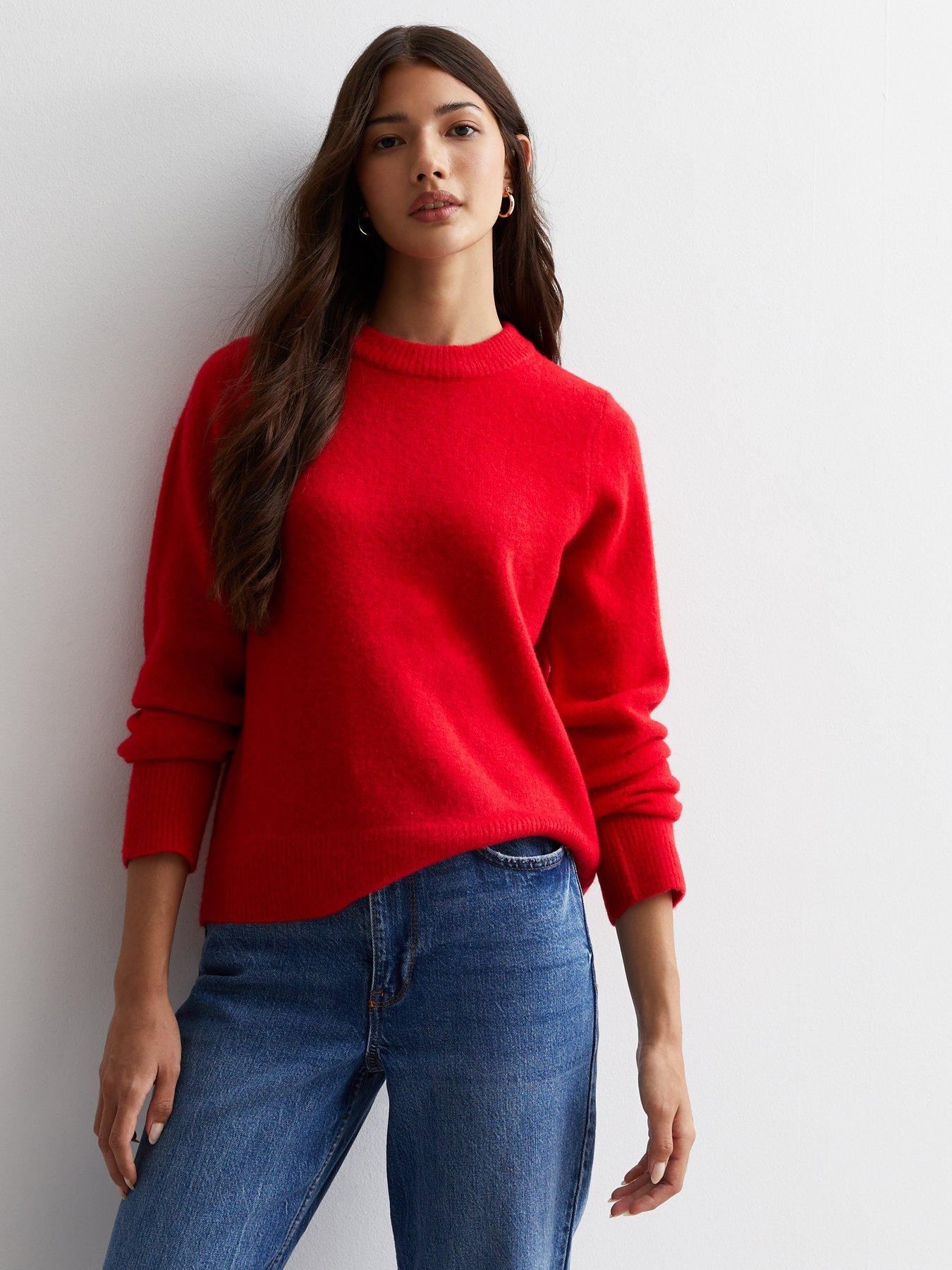 Dark red shop jumper women's