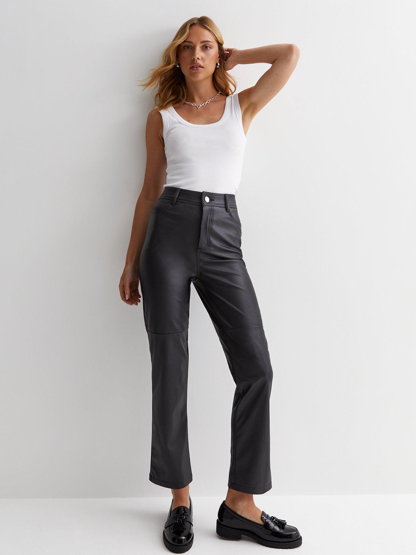 V by very hot sale leather trousers