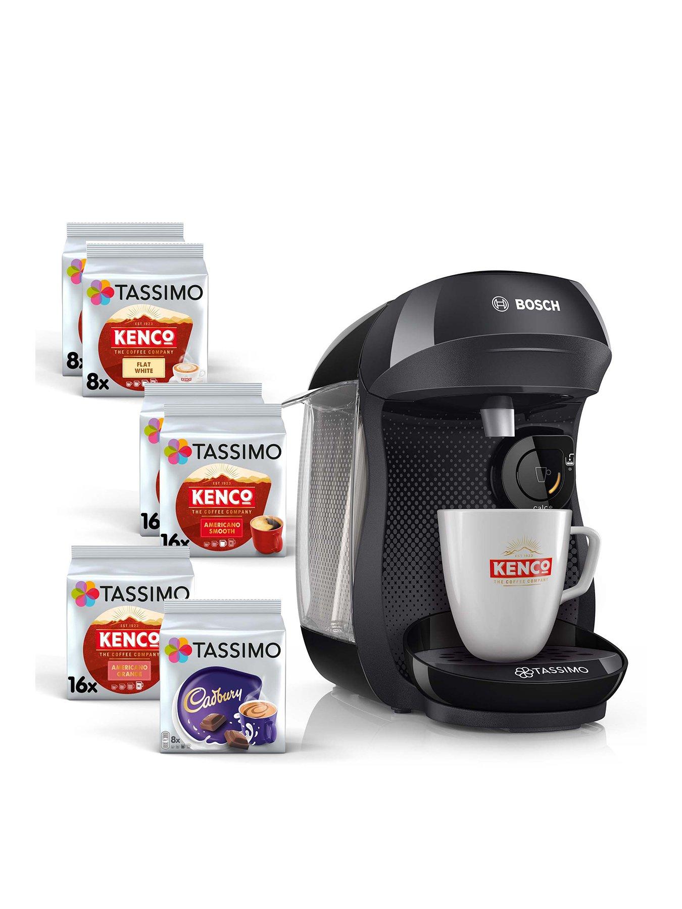 undefined Tassimo Happy Pod Coffee Machine TAS1002GB7  &  Kenco/Cadbury Drinks Bundle