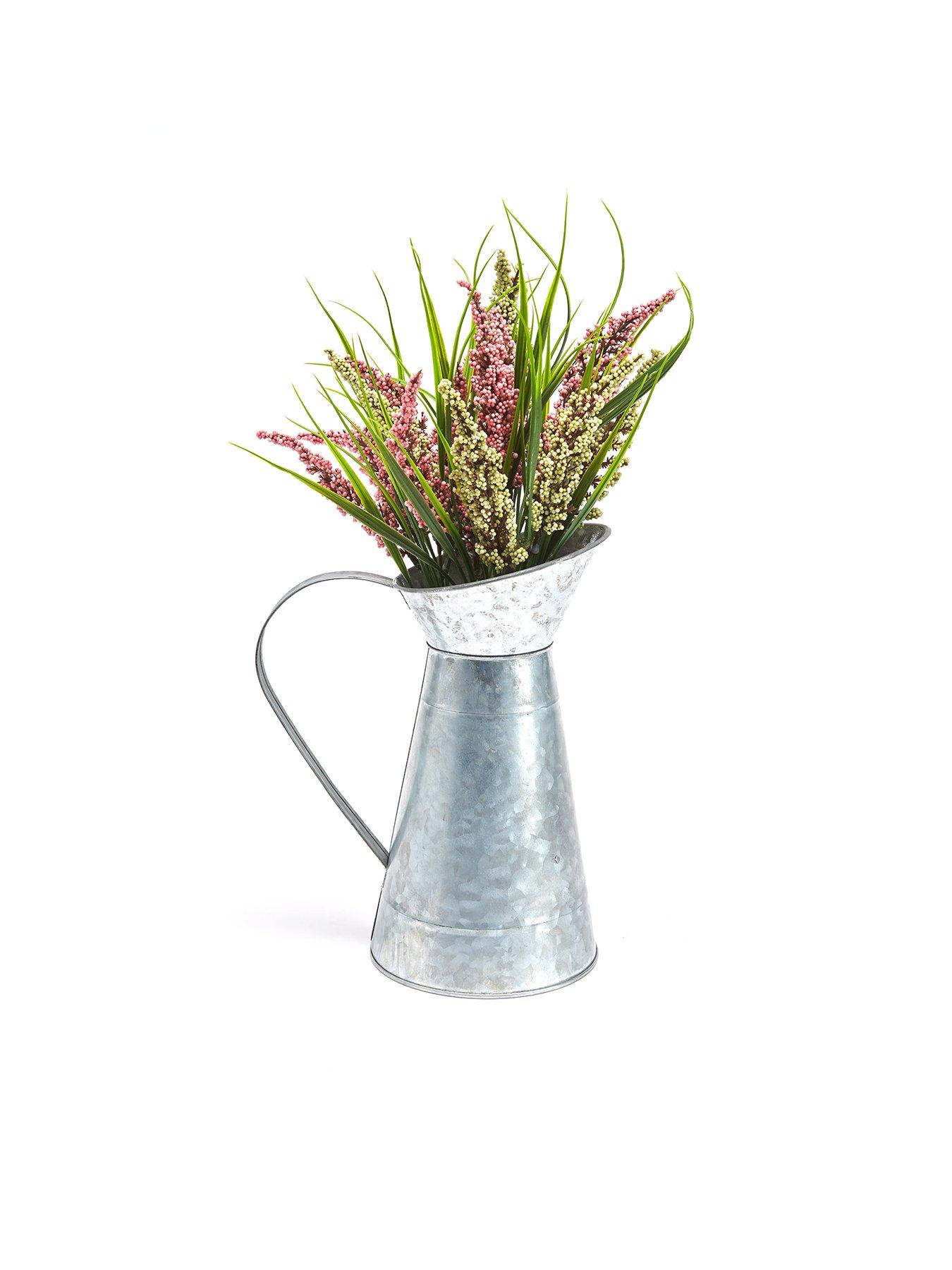 Image 3 of 6 of Very Home Spring Floral Arrangement in Watering Can Table Centrepiece