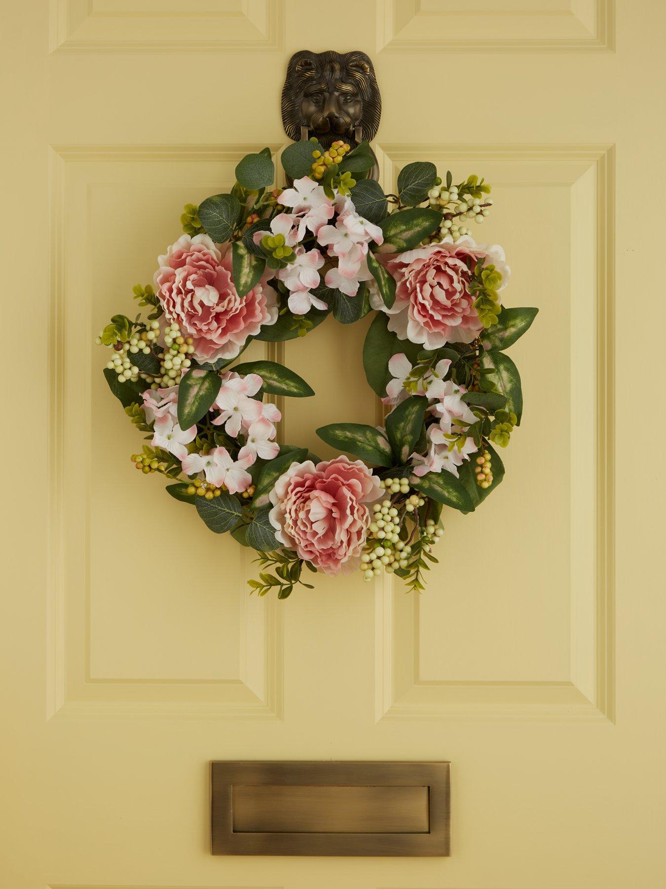 very-home-20-inch-spring-wreath-with-peonies-and-leaves