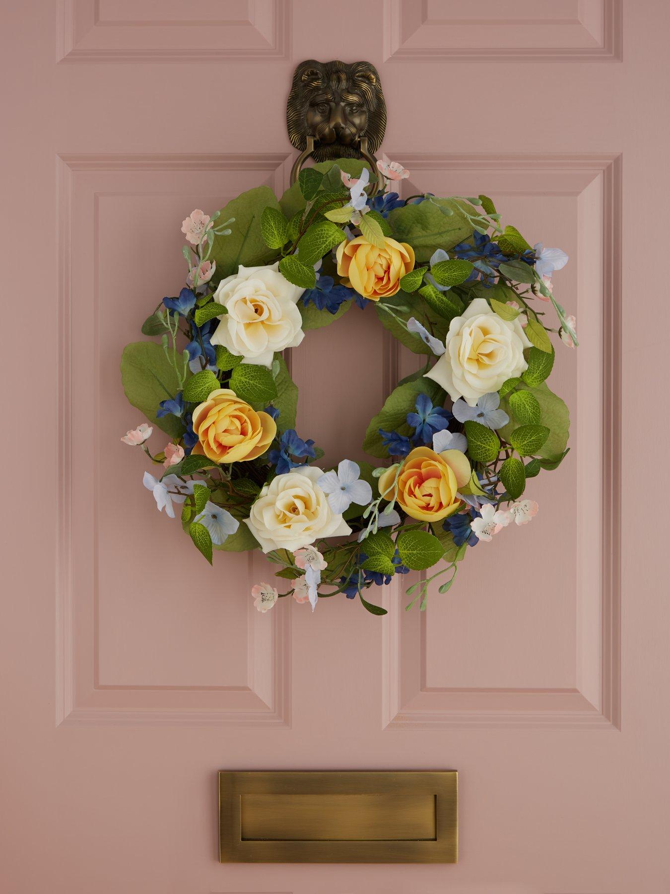 very-home-20--inch-spring-rose-wreathfront