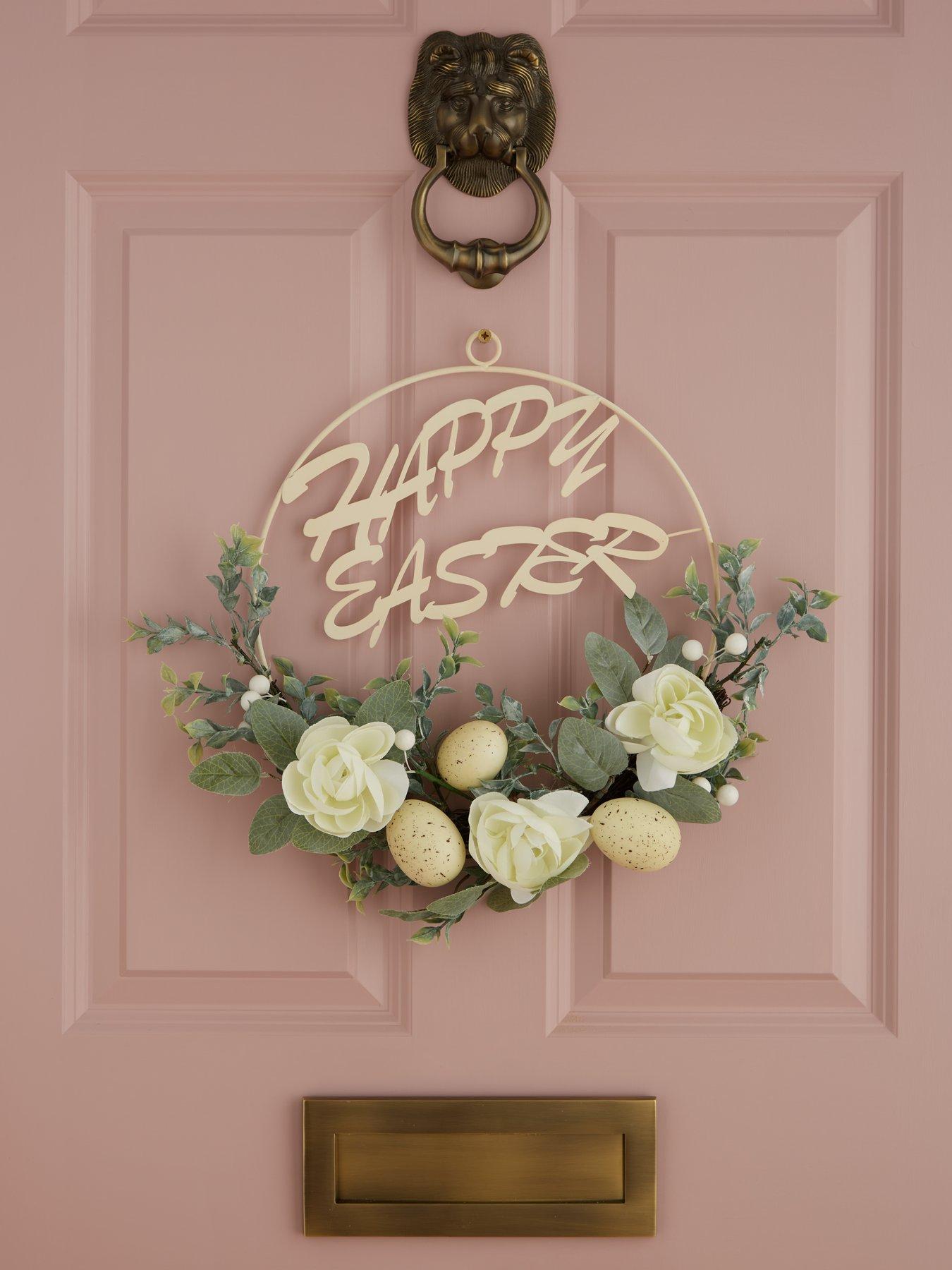 very-home-20--inch-happy-easter-floral-wreath