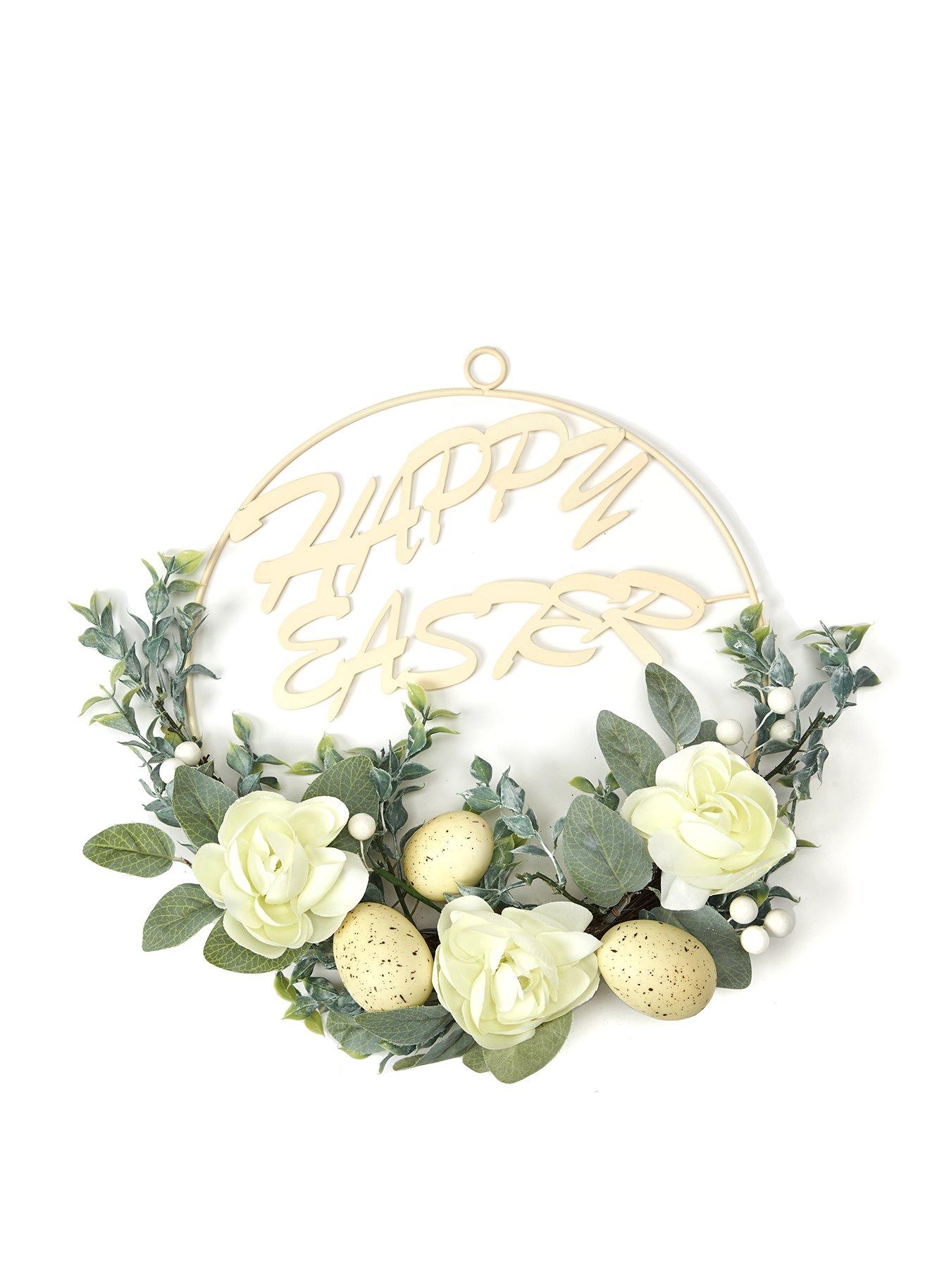 very-home-20--inch-happy-easter-floral-wreathstillFront