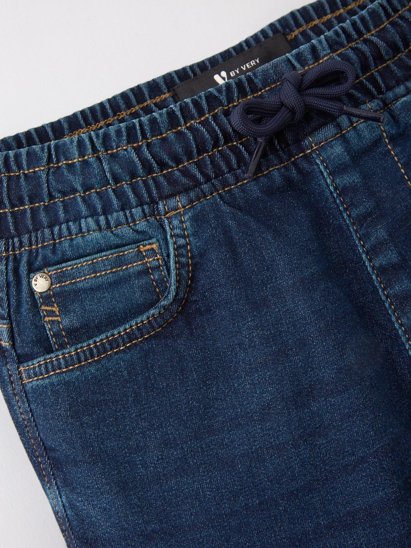 Image 3 of 4 of Mini V by Very Boys&nbsp;Pull On Jogger Jean - Mid Wash