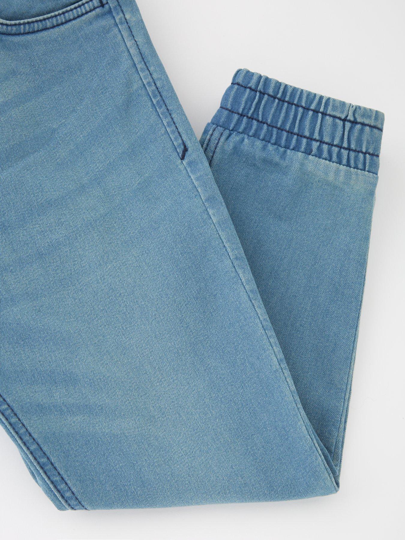 Image 4 of 4 of Mini V by Very Boys Pull On Jogger Jean - Light Wash