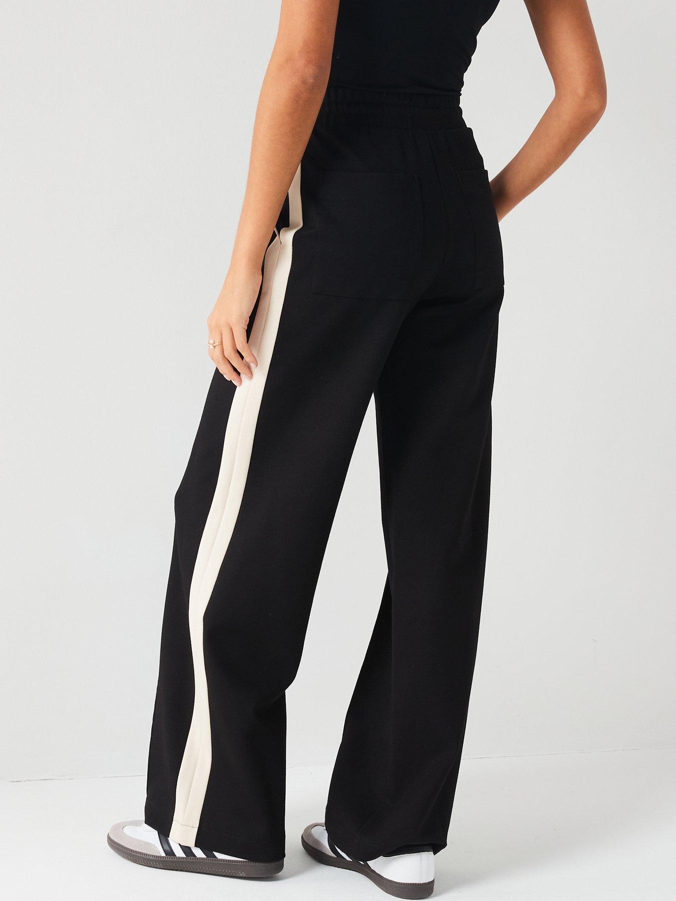 V by Very Side Stripe Trousers Black Very Ireland