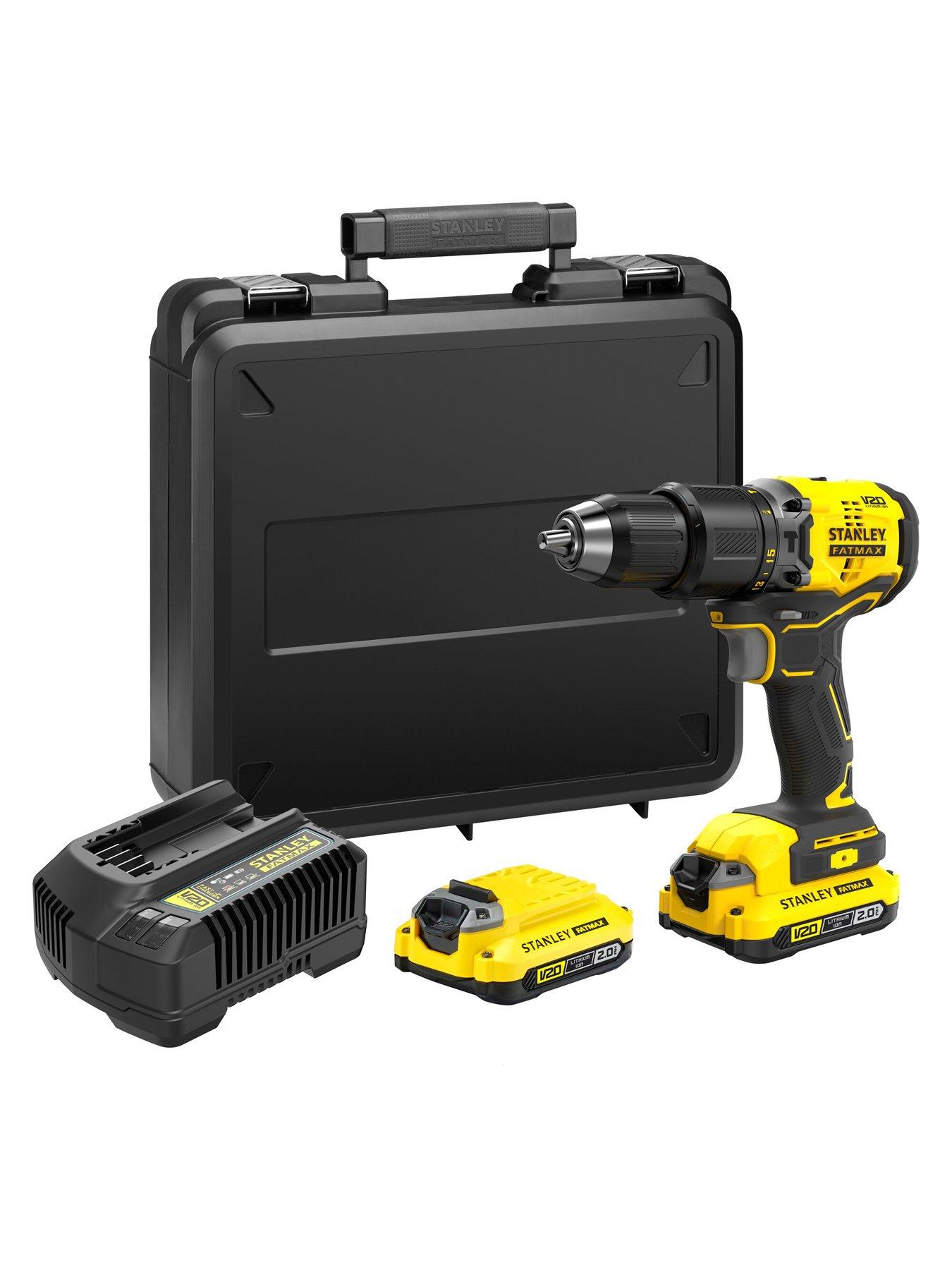 stanley-fatmax-v20-18v-brushless-combi-hammer-drill-in-a-kitbox-2x20ah-2a-chargerstillFront