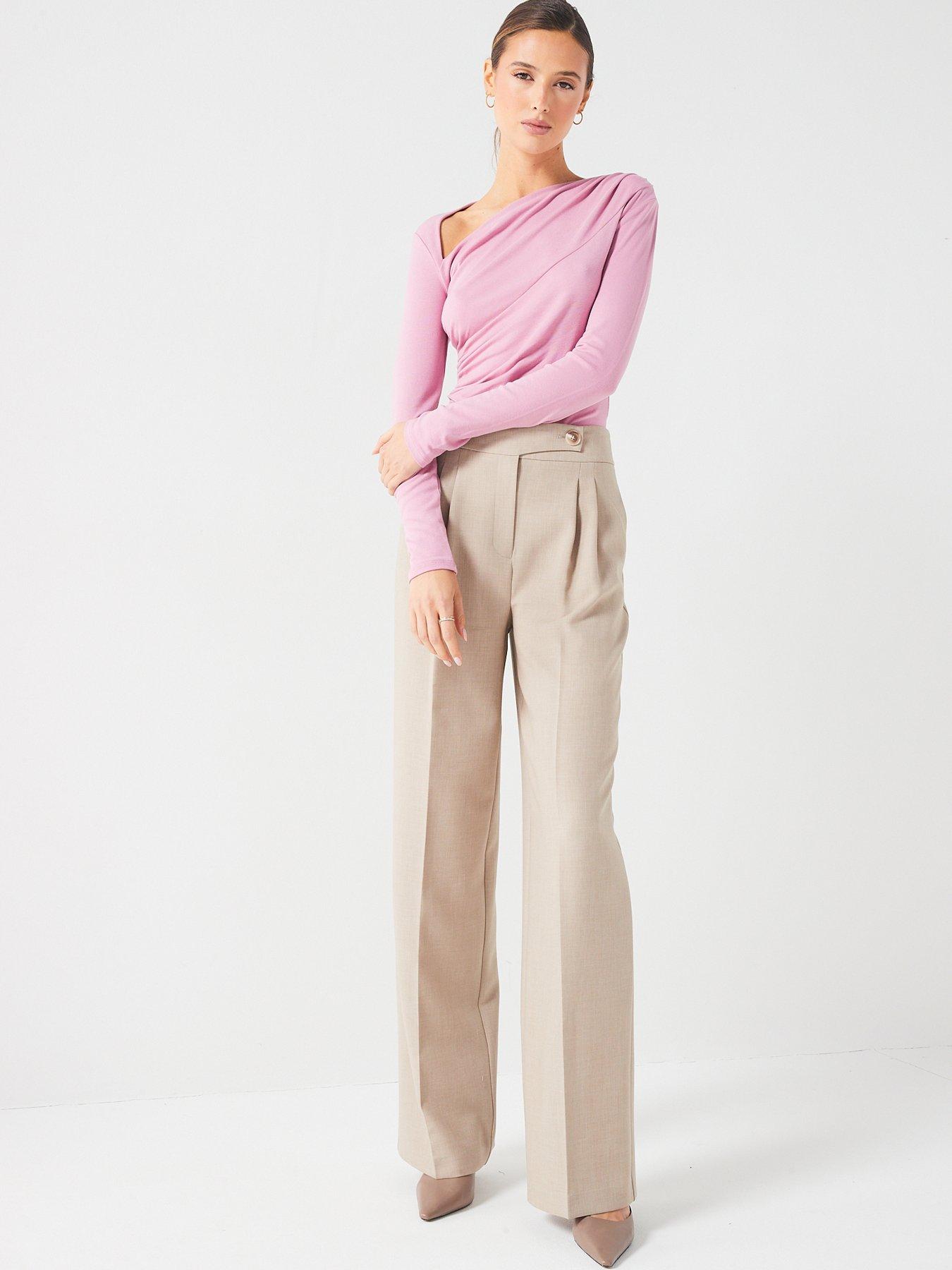 fig-basil-gathered-slash-neck-jersey-top-pinkdetail