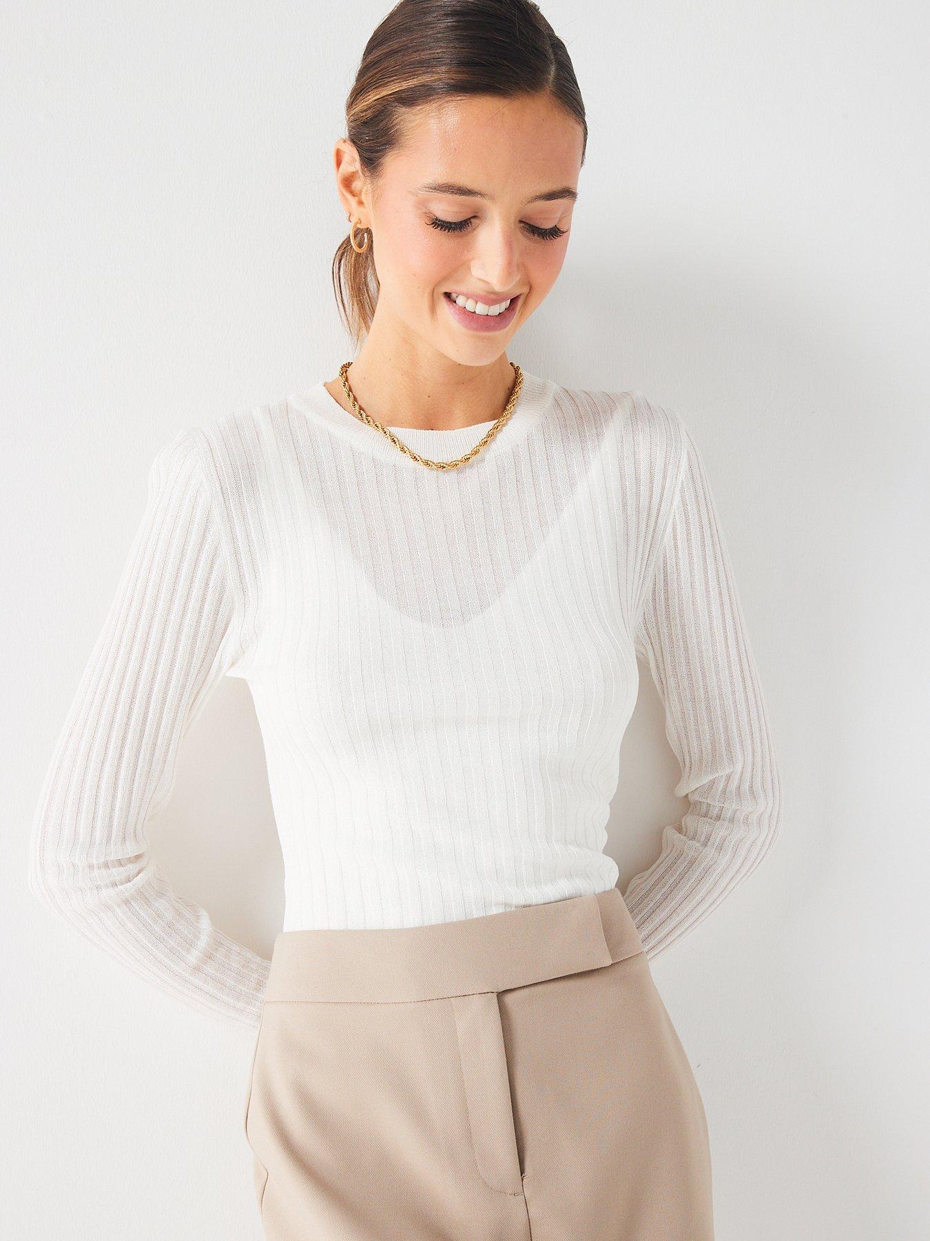 fig-basil-2-in-1-sheer-knitted-long-sleeve-top-whiteoutfit