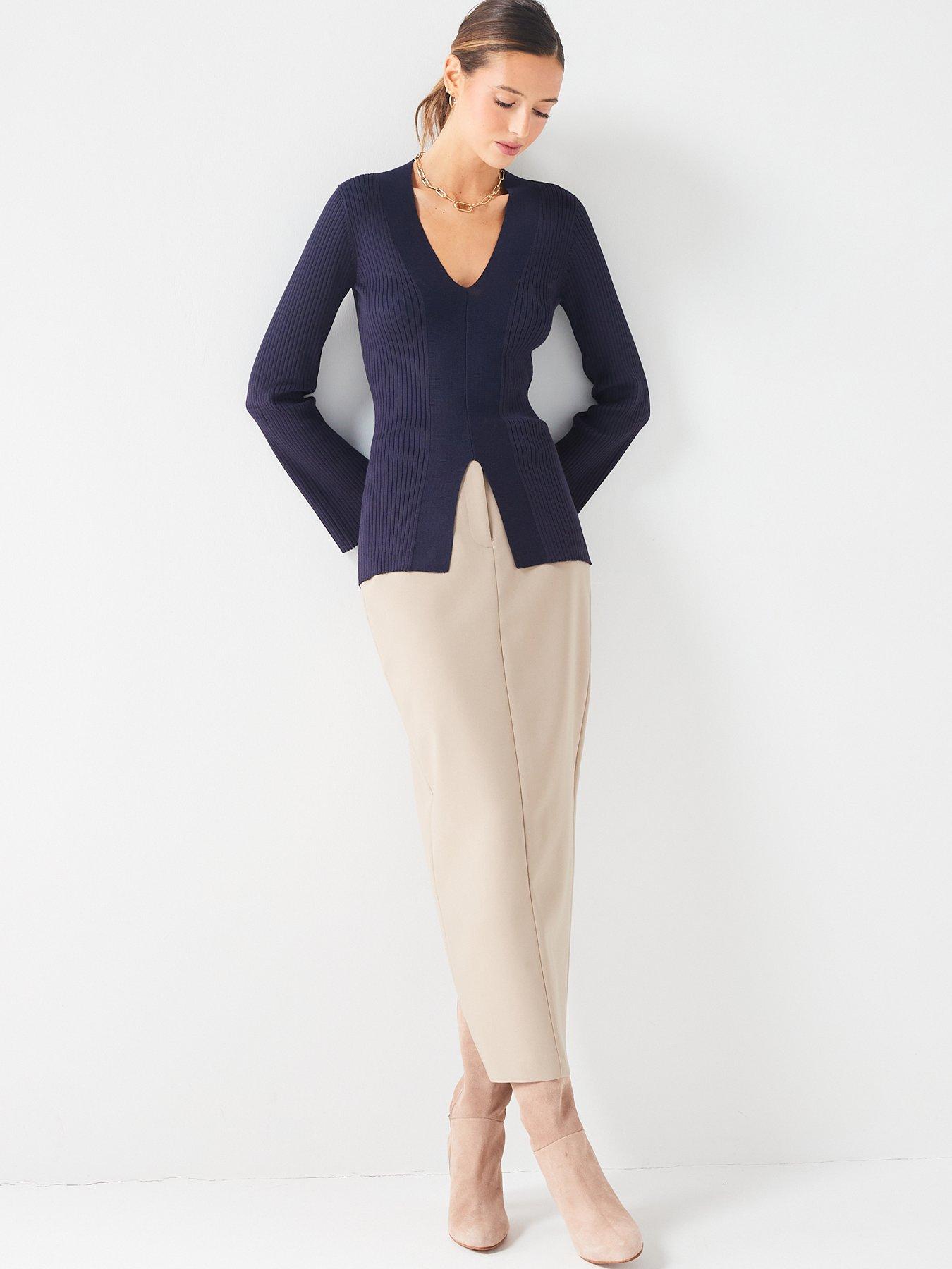 fig-basil-v-neck-split-hem-knitted-long-sleeve-top-navyback