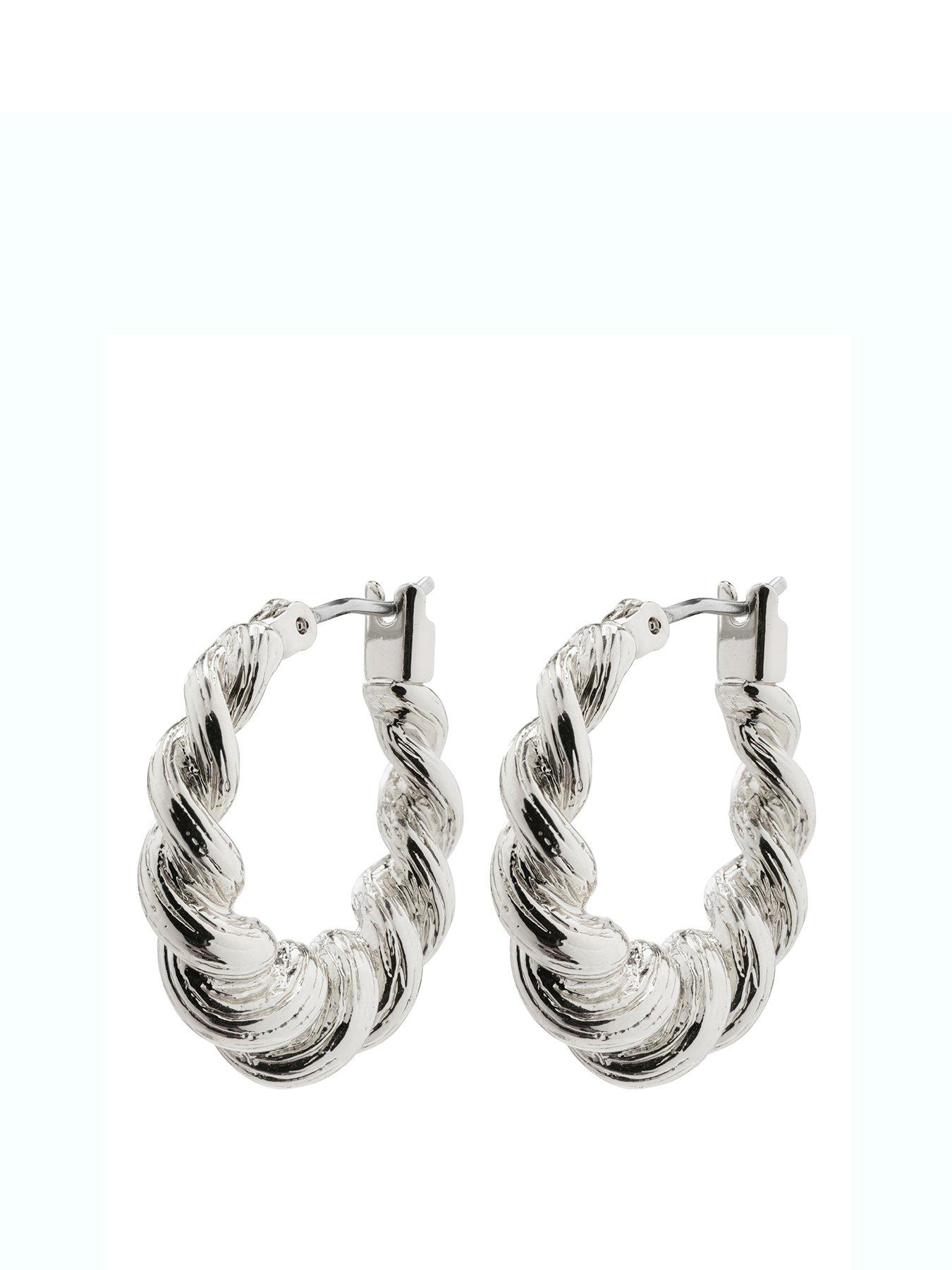 pilgrim-pilgrim-eileen-twirl-hoop-earrings-silver-plated