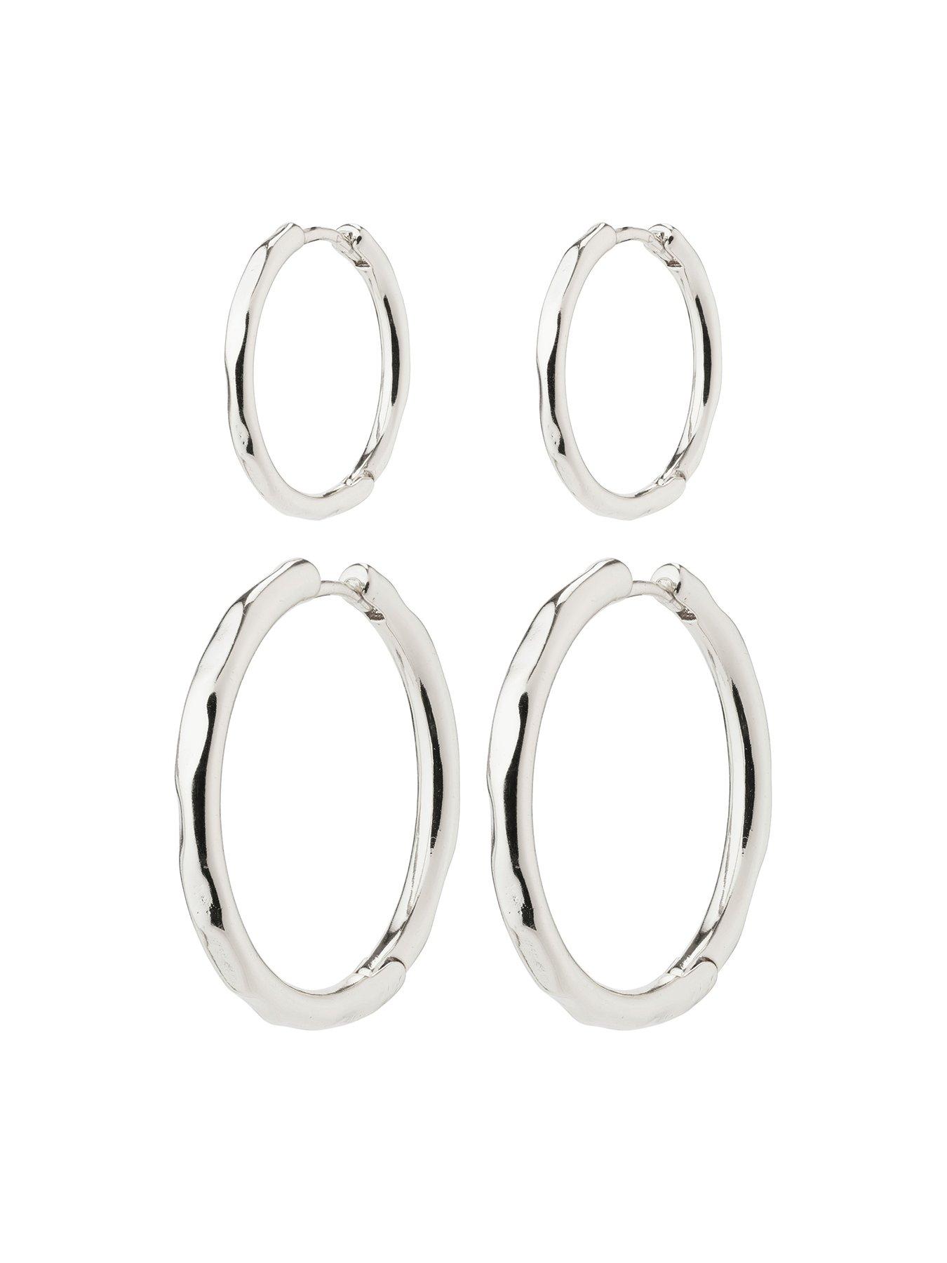 pilgrim-pilgrim-eve-hoop-earrings-2-in-1-set-silver-platedfront