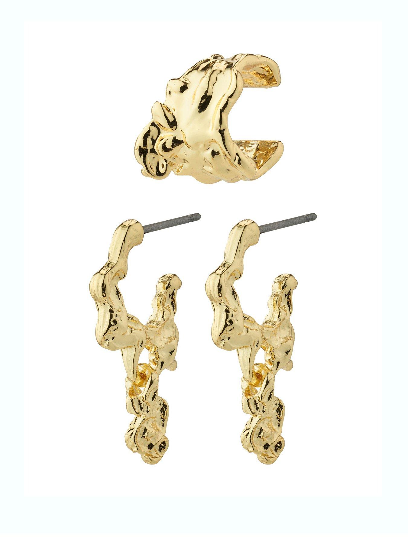 pilgrim-pilgrim-rhythm-hoop-and-cuff-earrings-gold-plated