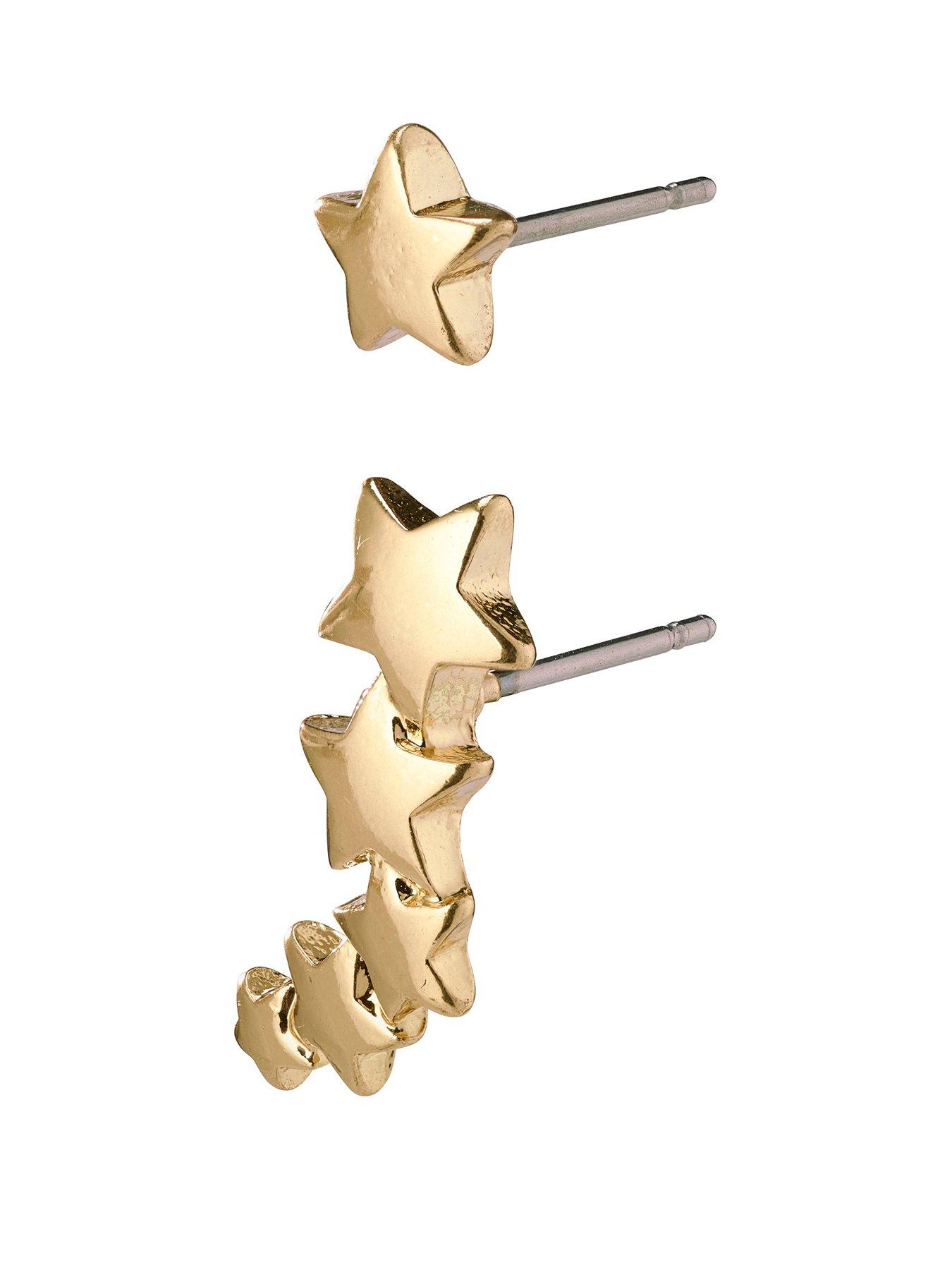 pilgrim-pilgrim-ava-star-earrings-gold-plated