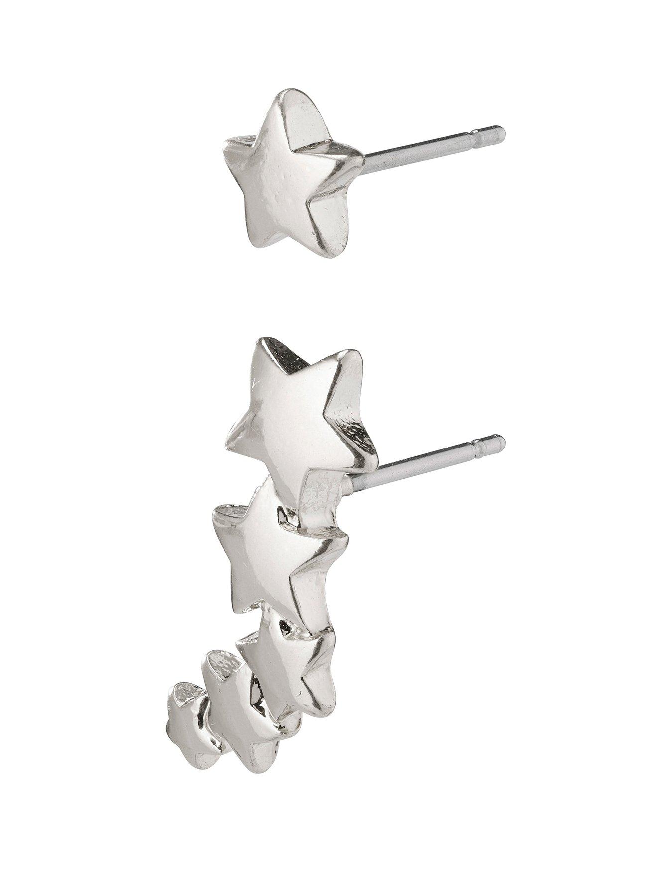 pilgrim-pilgrim-ava-star-earrings-silver-plated