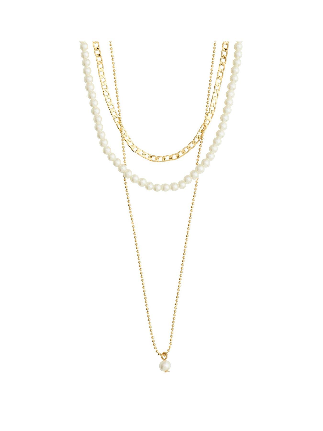 undefined Pilgrim BAKER necklace 3-in-1 set gold-plated