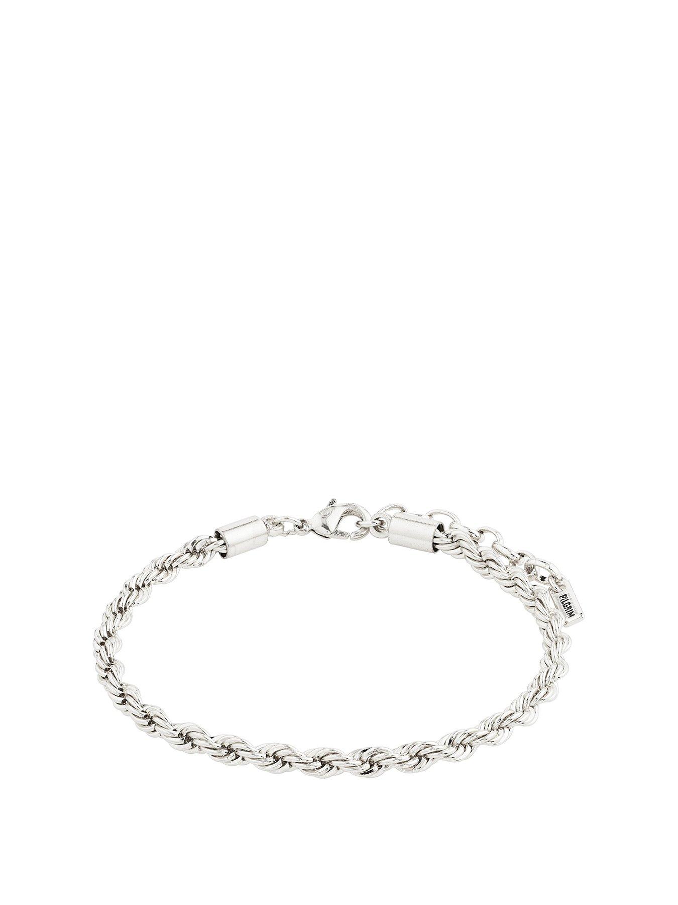 Image 1 of 3 of Pilgrim PAM Silver Plated Robe Chain Bracelet