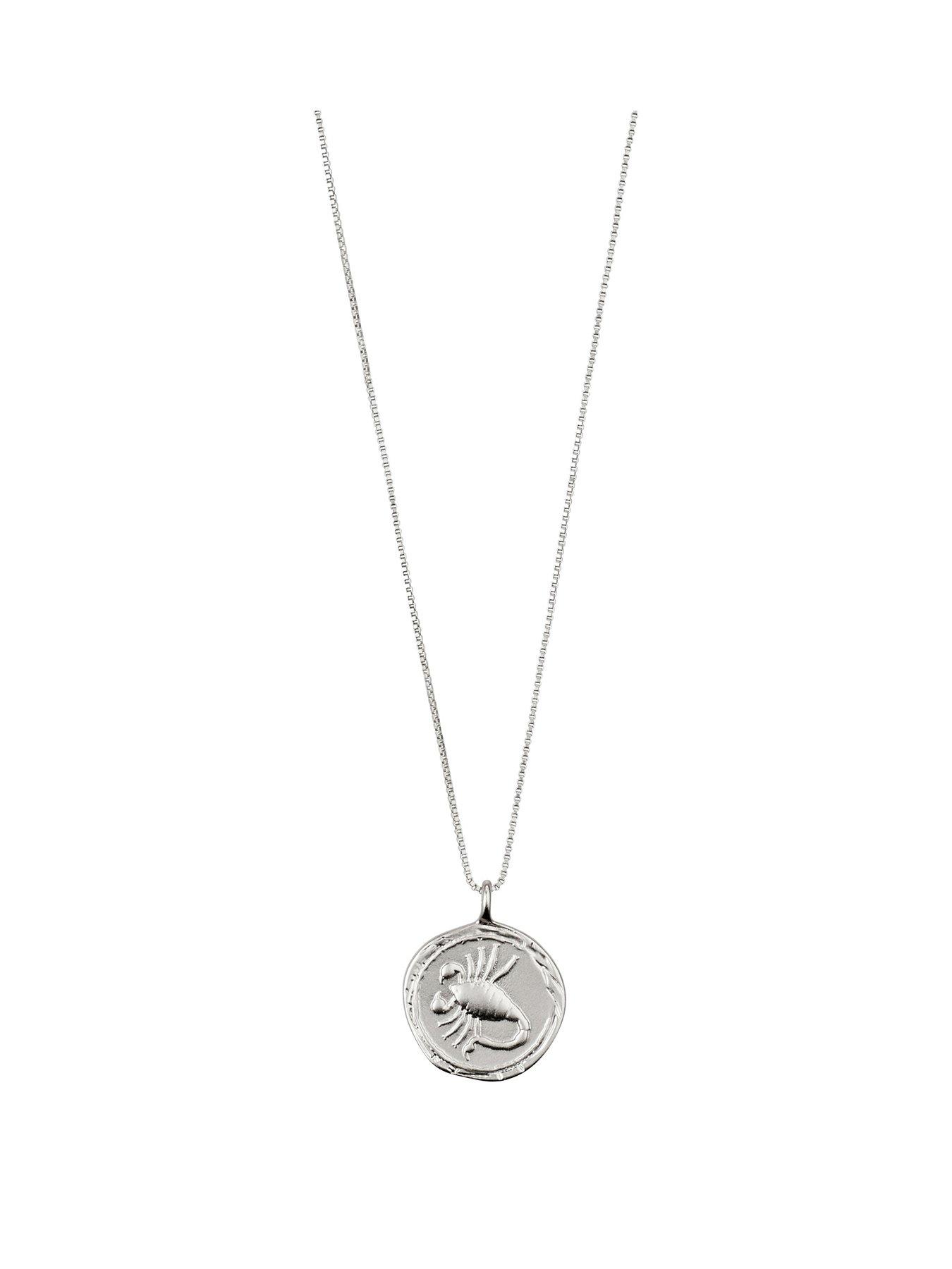 pilgrim-pilgrim-zodiac-sign-coin-necklace-silver-plated