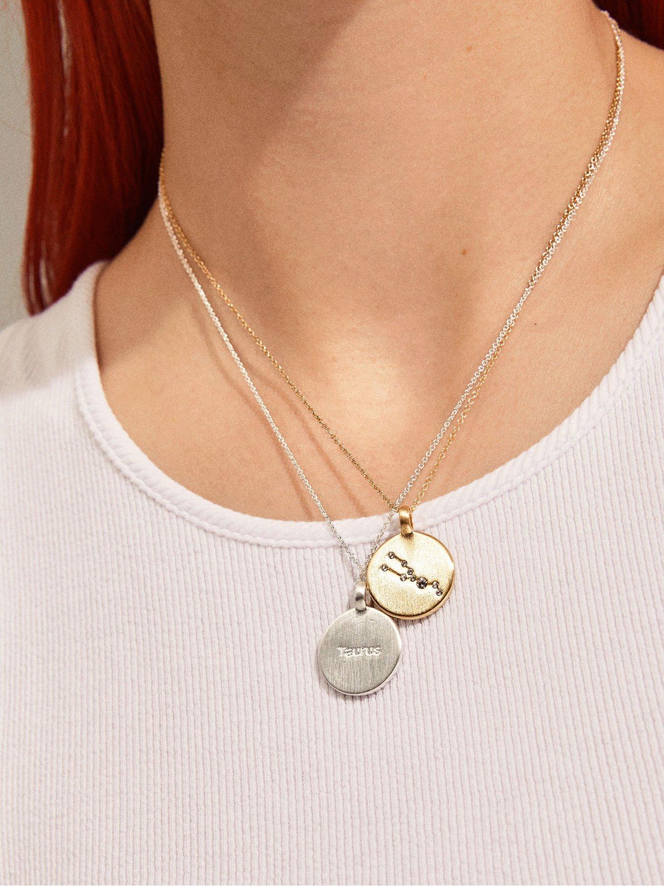 pilgrim-pilgrim-zodiac-sign-coin-necklace-silver-platedoutfit