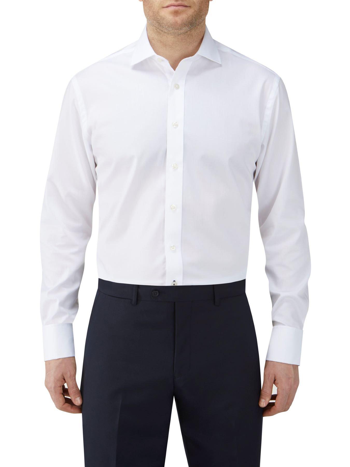 Mens white shop tuxedo shirt