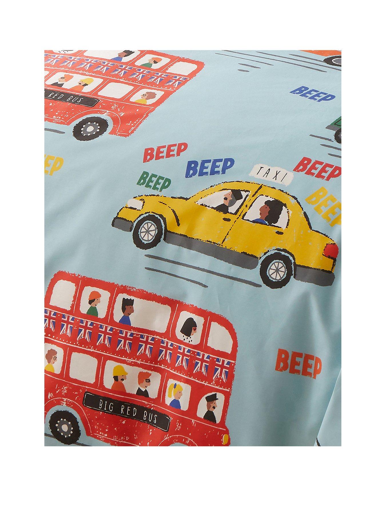 Image 2 of 3 of Bedlam On The Move Duvet Set Single - Blue