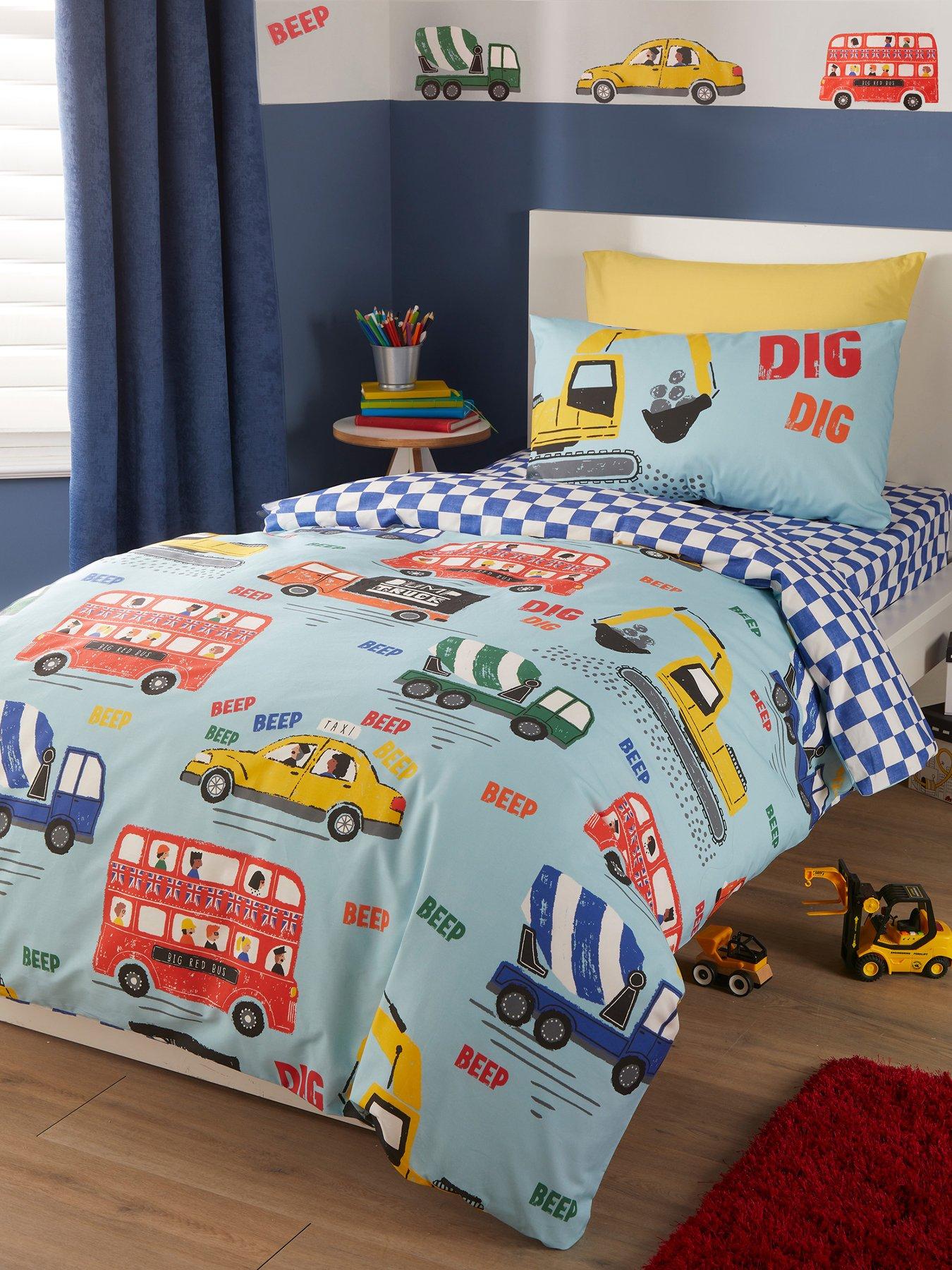 Image 3 of 3 of Bedlam On The Move Duvet Set Single - Blue