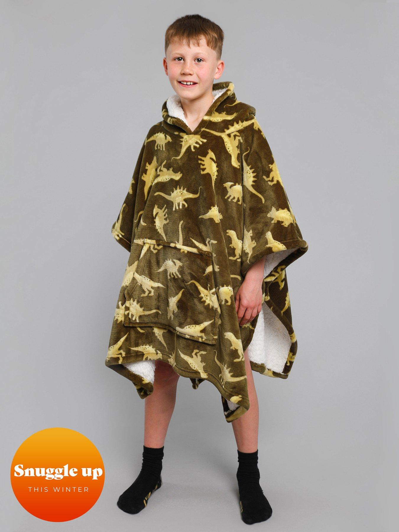 bedlam-dino-poncho-green