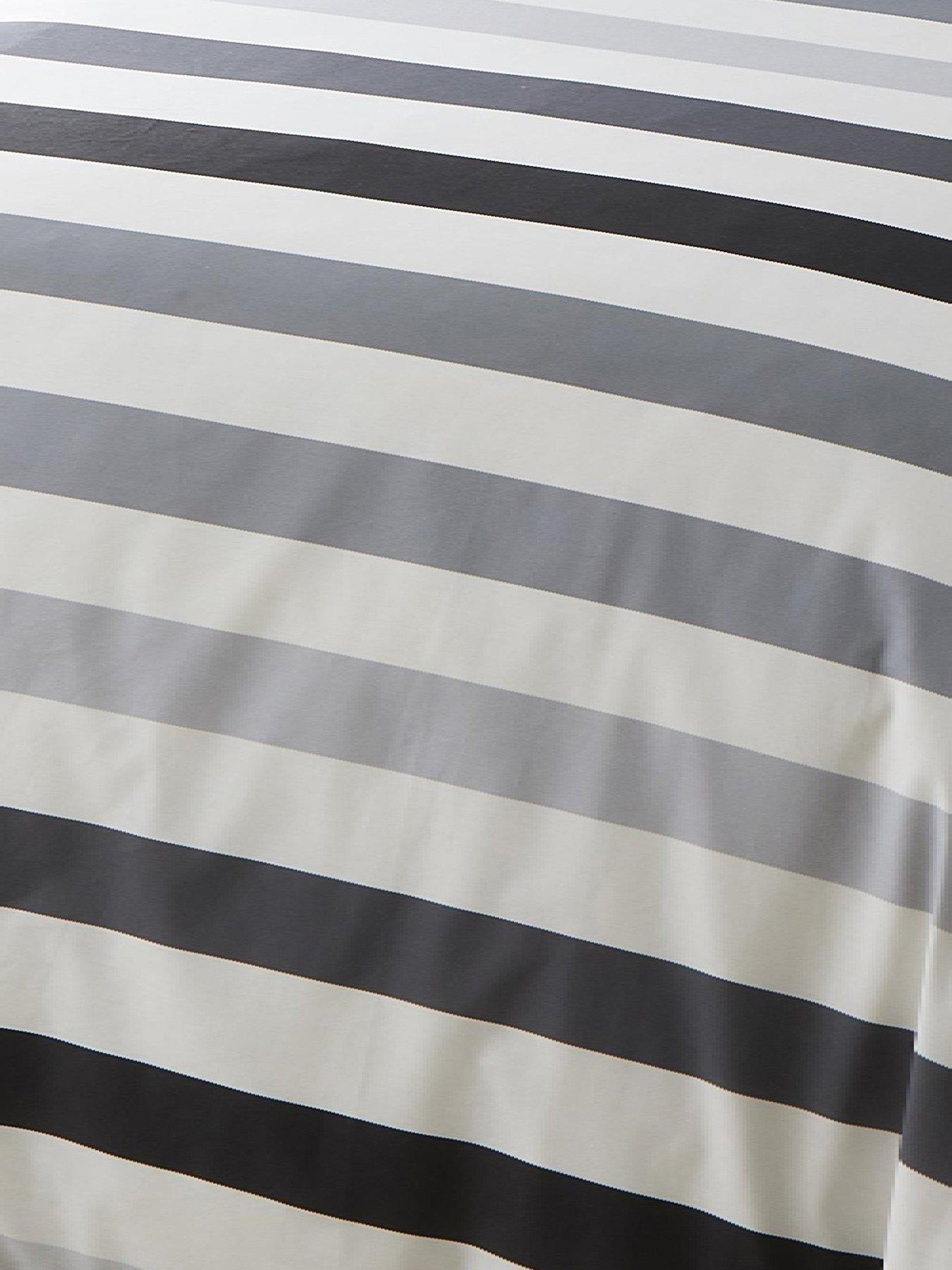 Image 3 of 3 of Bedlam Beckette Stripe Monochrome Duvet Cover Set