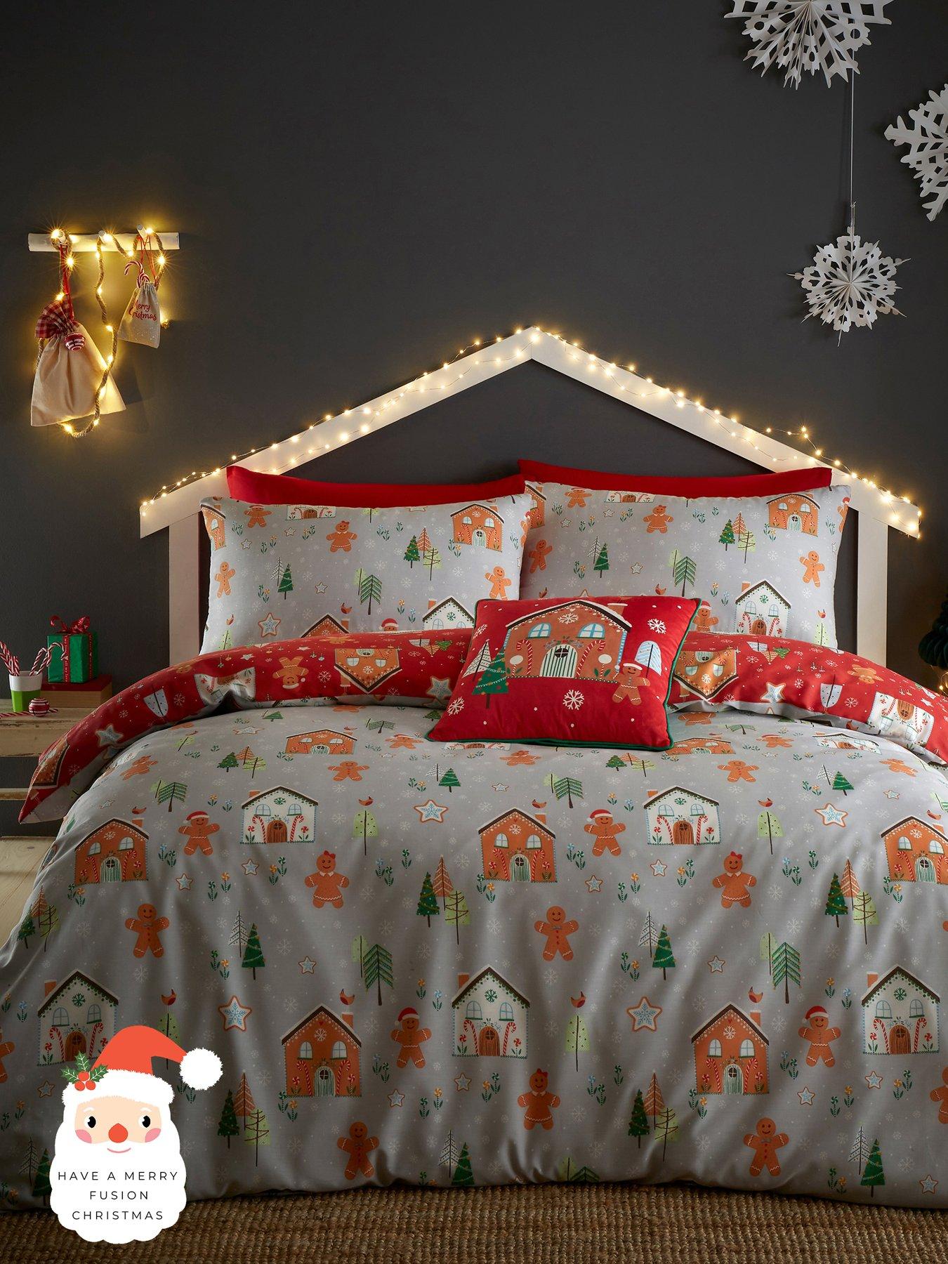Bedlam Gingerbread House Double Duvet Set
