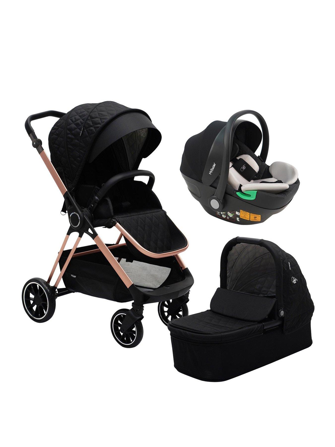 My Babiie MB250i Billie Faiers Black Quilted iSize Travel System Very Ireland