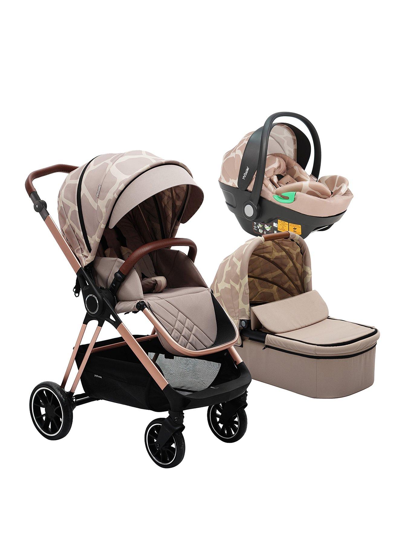 My babiie grey and on sale rose gold travel system