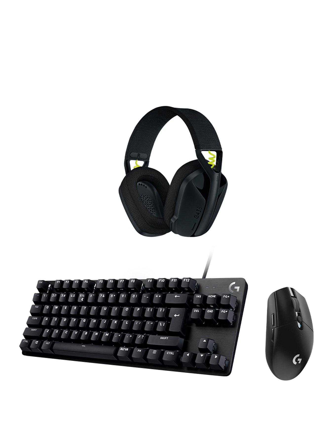LogitechG PC Gaming Bundle - Gaming Headset, Keyboard & Mouse | Very ...
