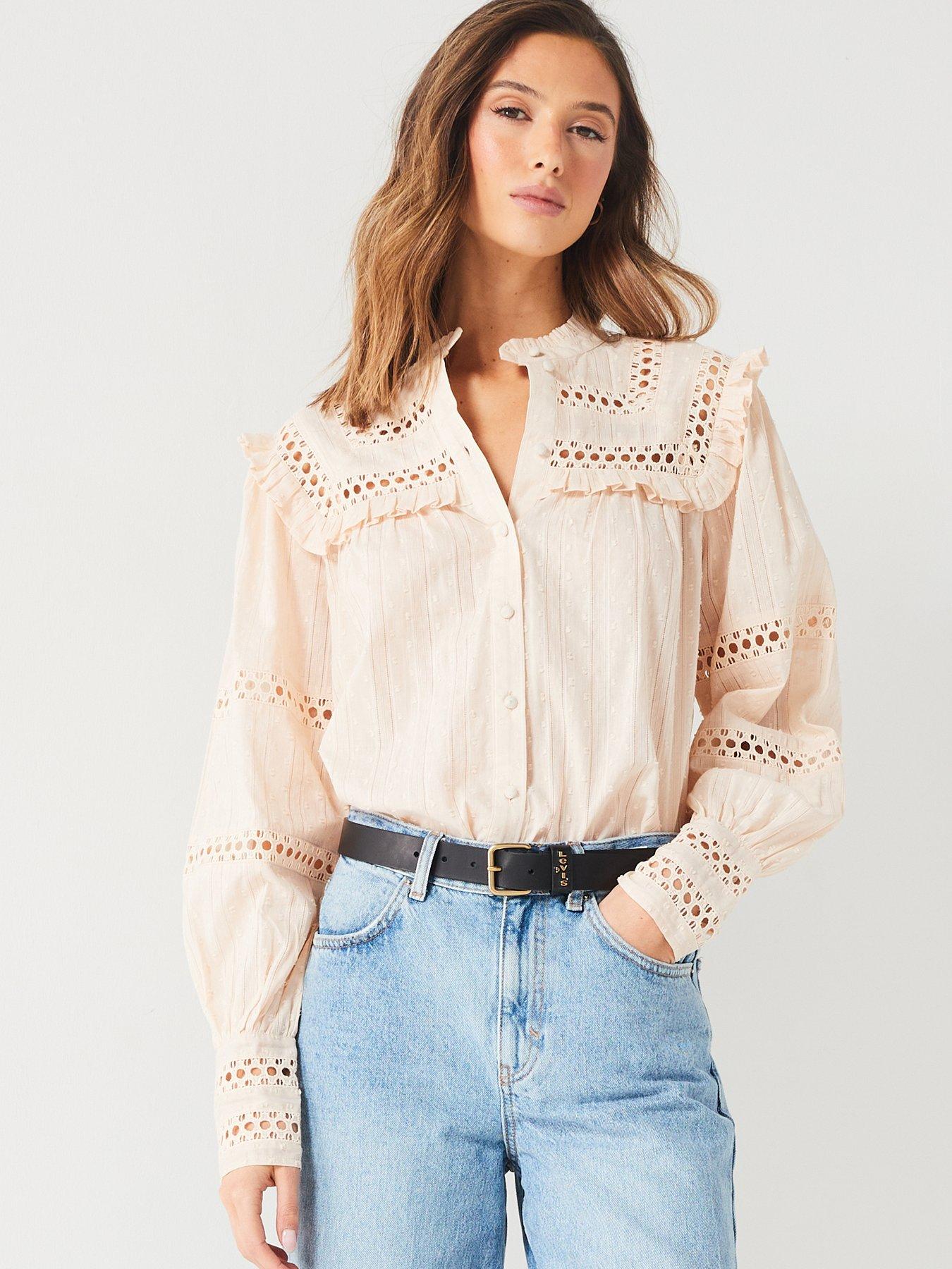 v-by-very-broderienbspinsert-dobby-blouse-creamdetail