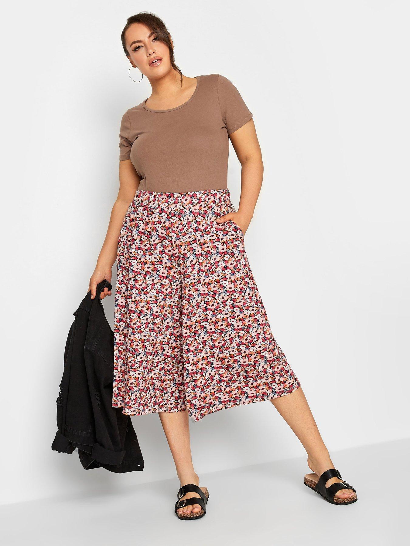 yours-flower-stretch-jersey-culotte-multiback