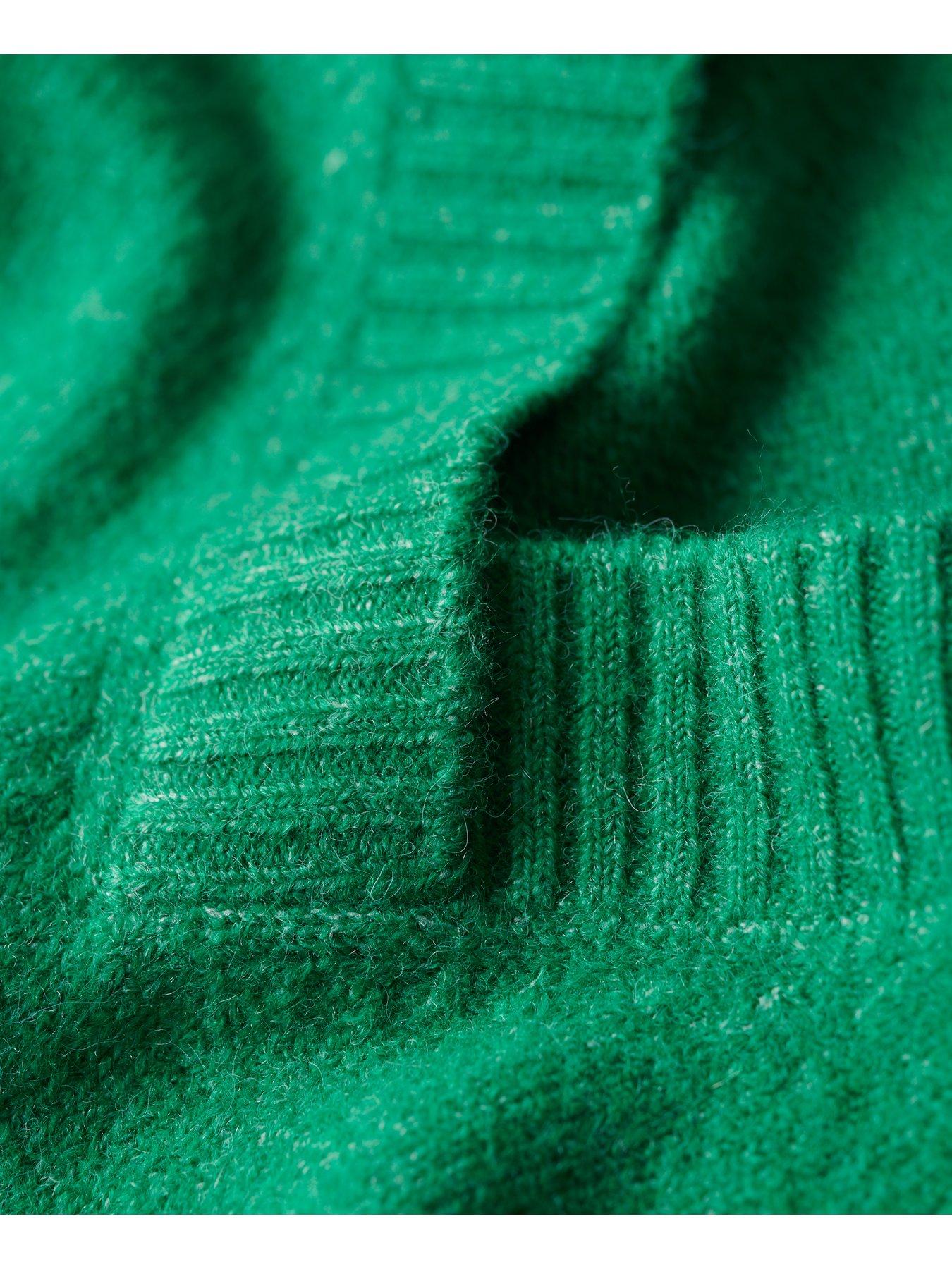 superdry-oversized-v-neck-jumper-greendetail