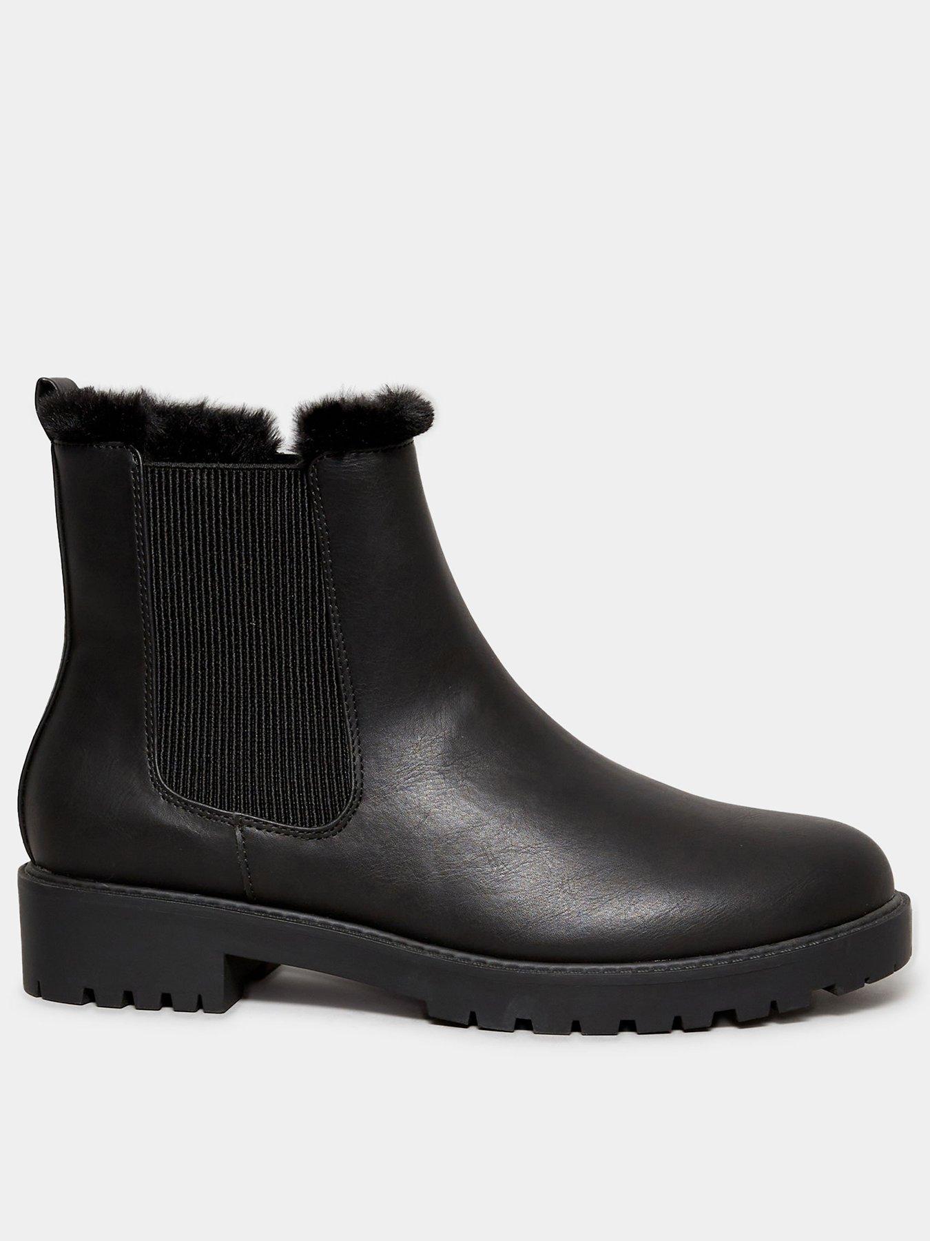 Extra wide fit 2024 leather ankle boots