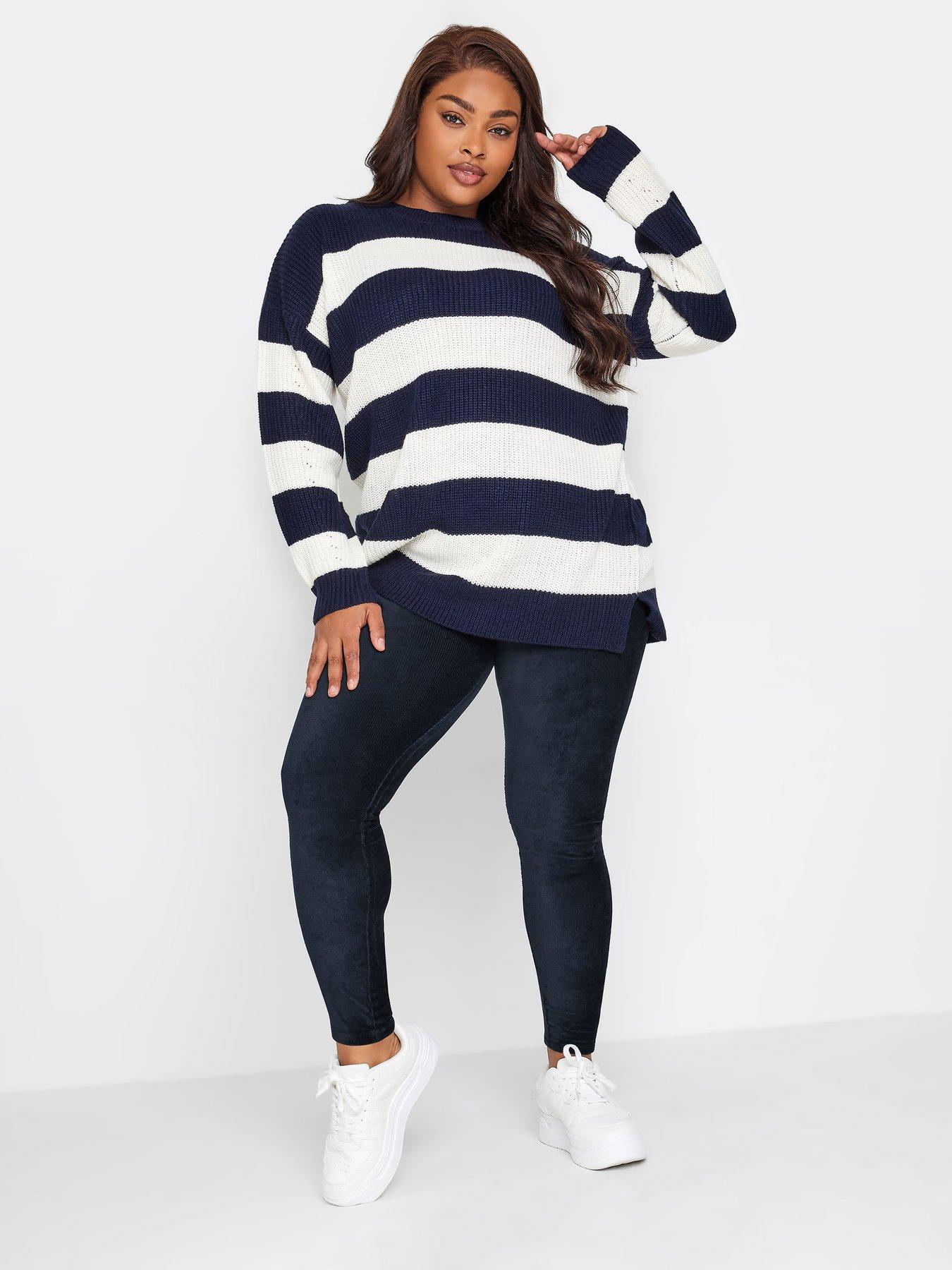 Image 2 of 2 of Yours Yours Cord Legging -&nbsp;Blue