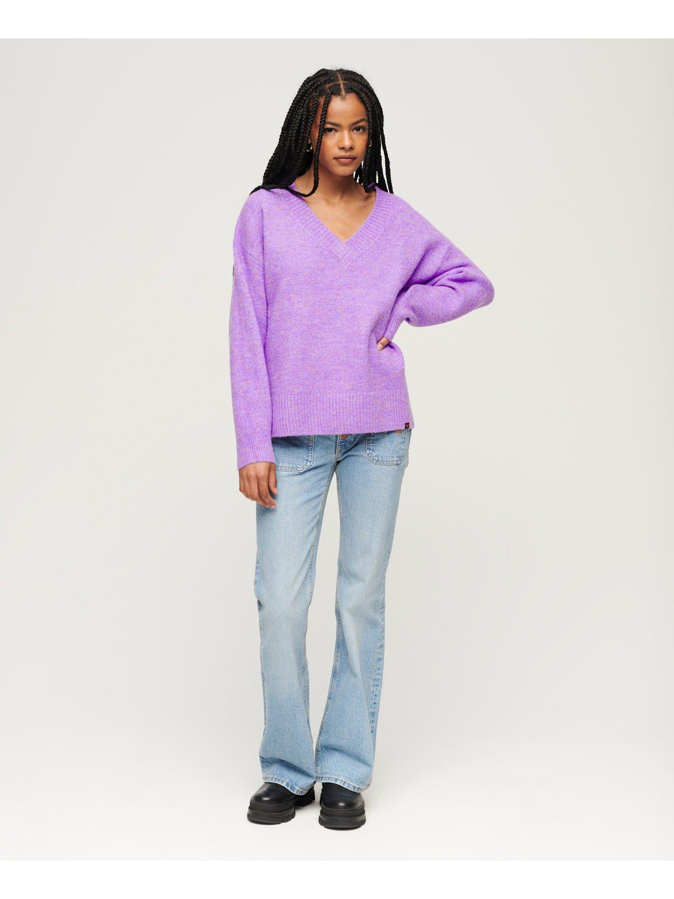 superdry-oversized-v-neck-jumper-purpleback