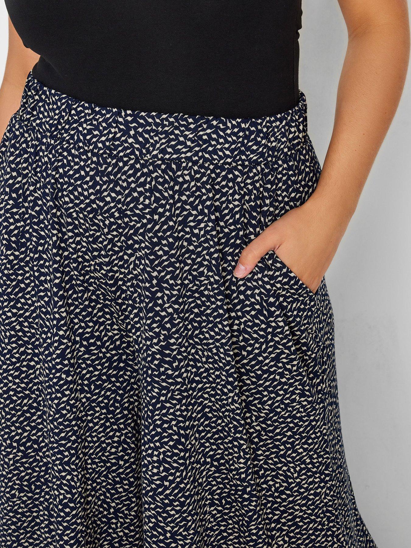 yours-lightning-midaxi-culotte-blueoutfit