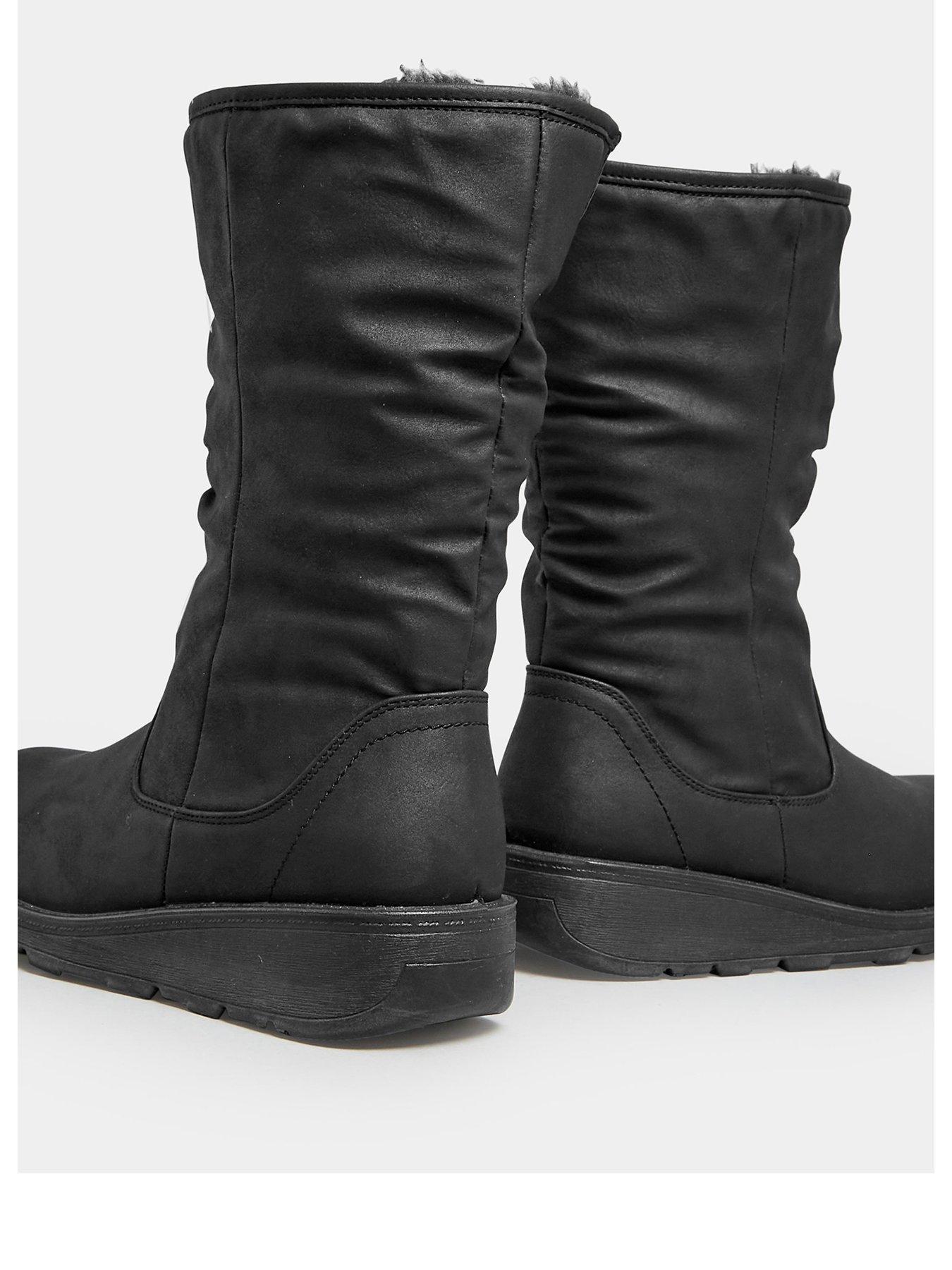 yours-wide-fit-faux-fur-lined-dogwalker-boot--nbspblackback