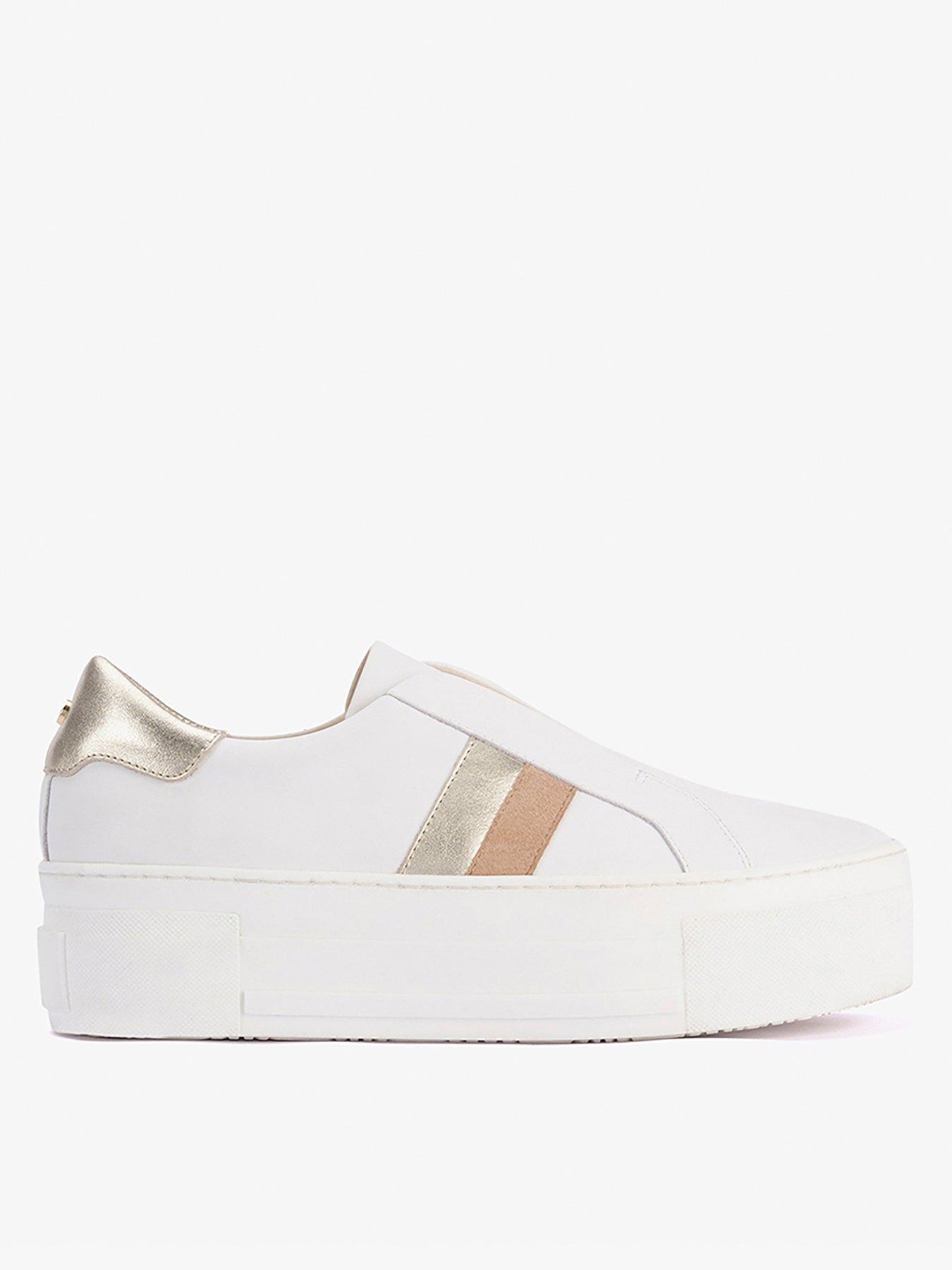 Mint Velvet Ellie White Striped Trainers Very Ireland