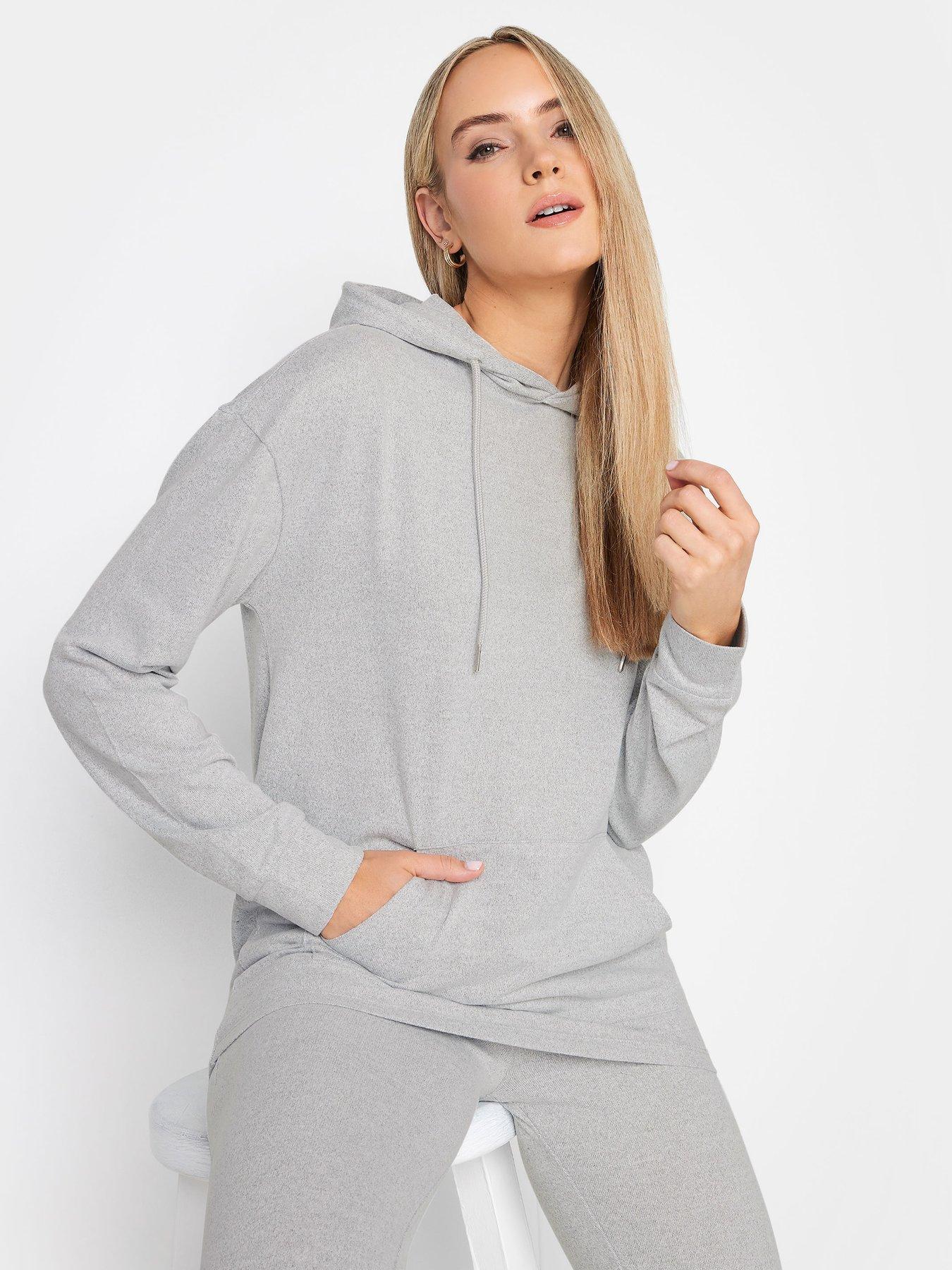 Long Tall Sally Grey Marl So Soft Hoodie