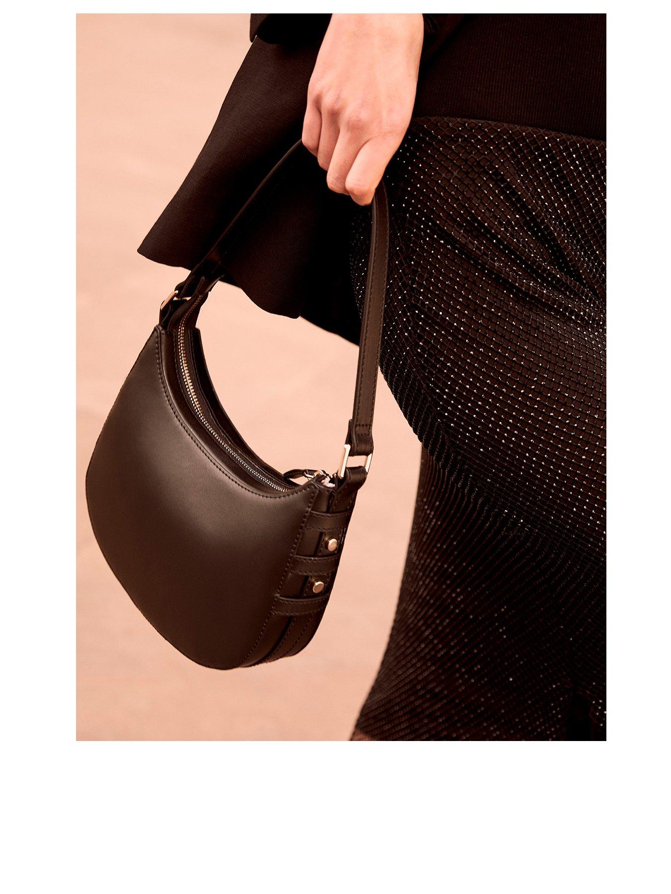 Accessorize Leather Black Shoulder