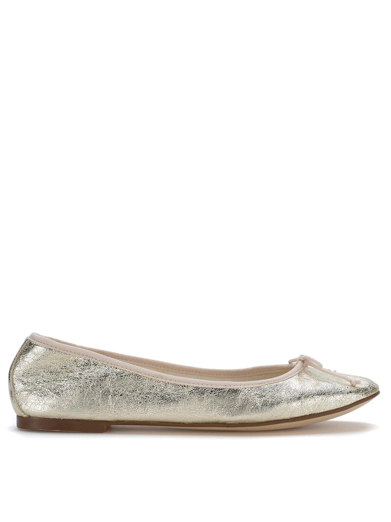 Metallic clearance ballet pumps