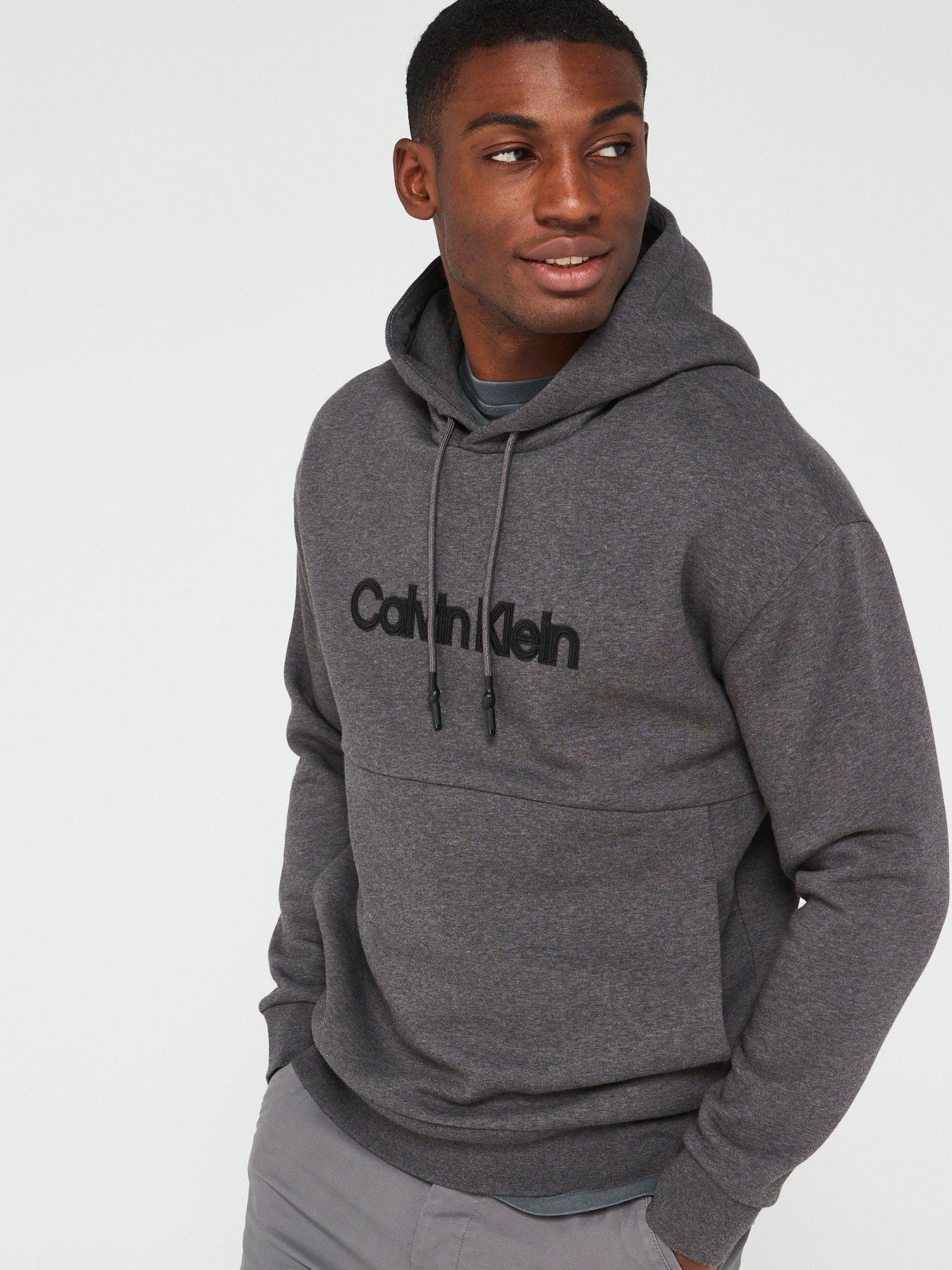 Calvin klein embroidered logo 2024 hoodie