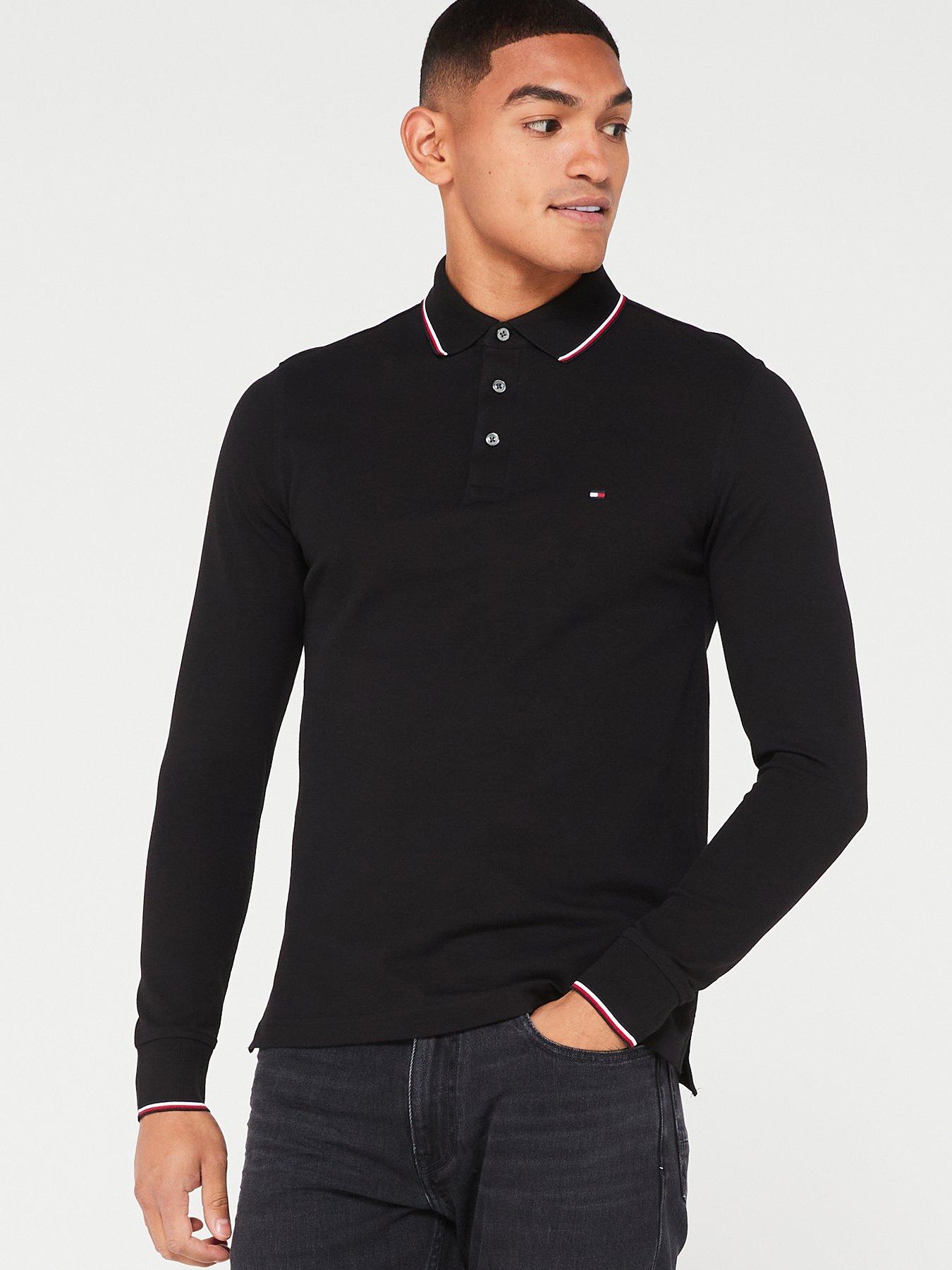 Tommy Hilfiger TIPPED SLIM FIT - Polo - black/noir 